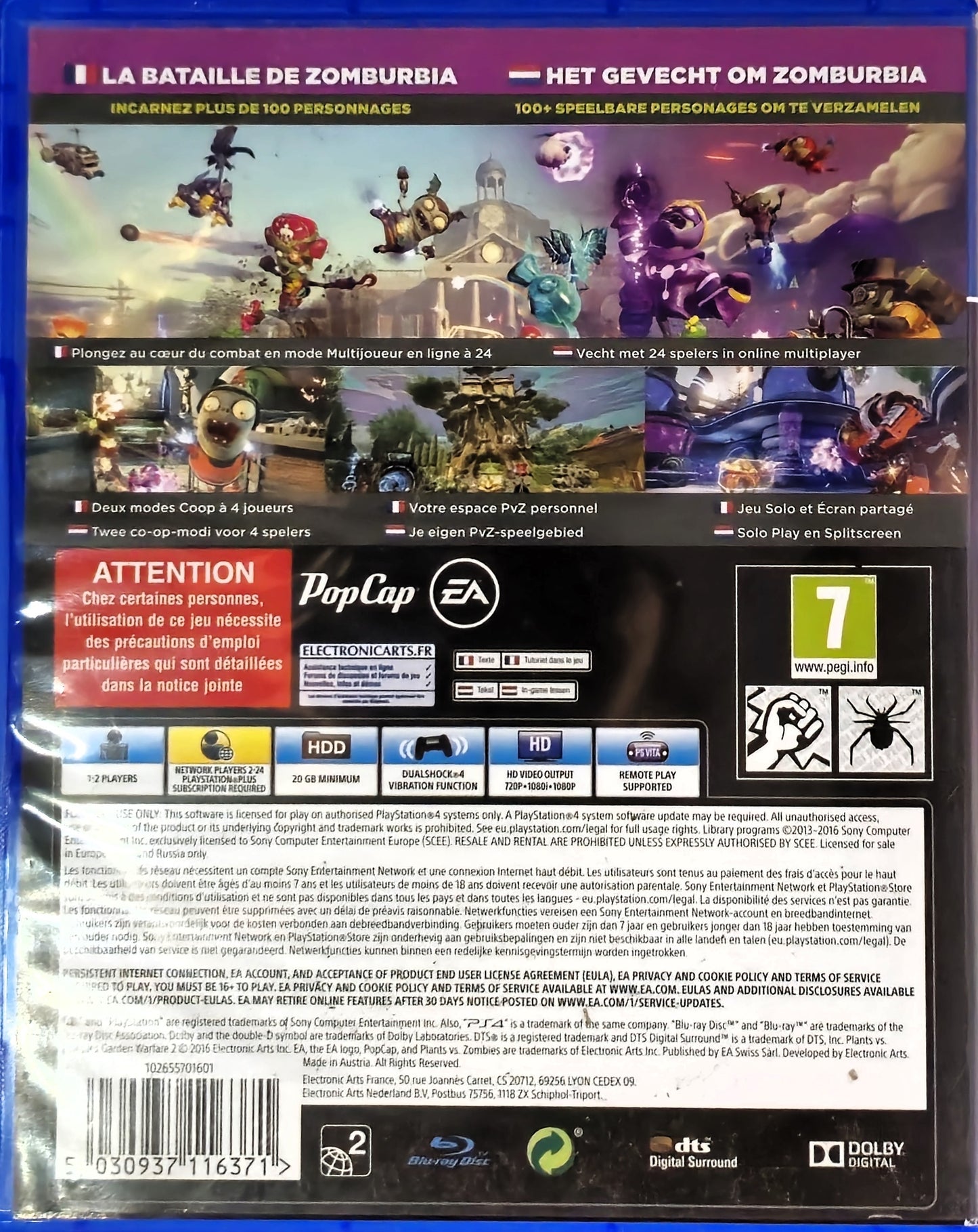 PS4 Plants vs Zombies Garden Warfare 2