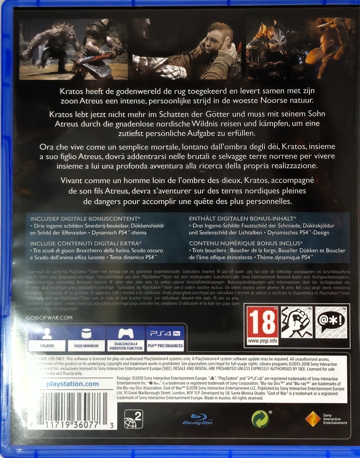 PS4 God of War Day One Edition