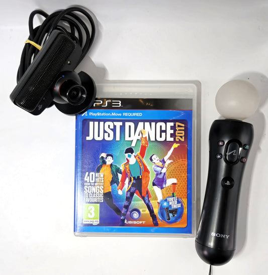 PS3 Playstation 3 Move Just Dance 2017 Set