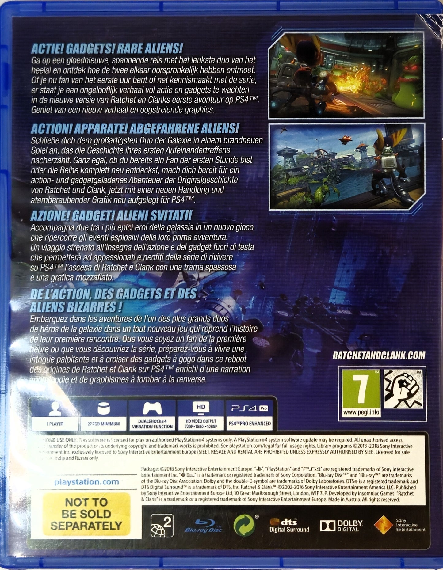 PS4 Ratchet and Clank (Playstation Hits)