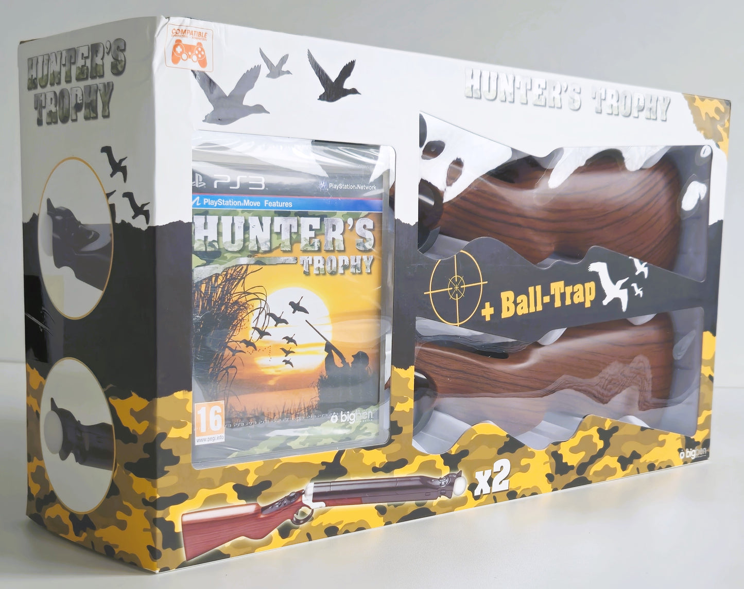 Playstation 3 PS3 Hunter's Trophy + 2 x Ball Trap Gun (NIEUW)