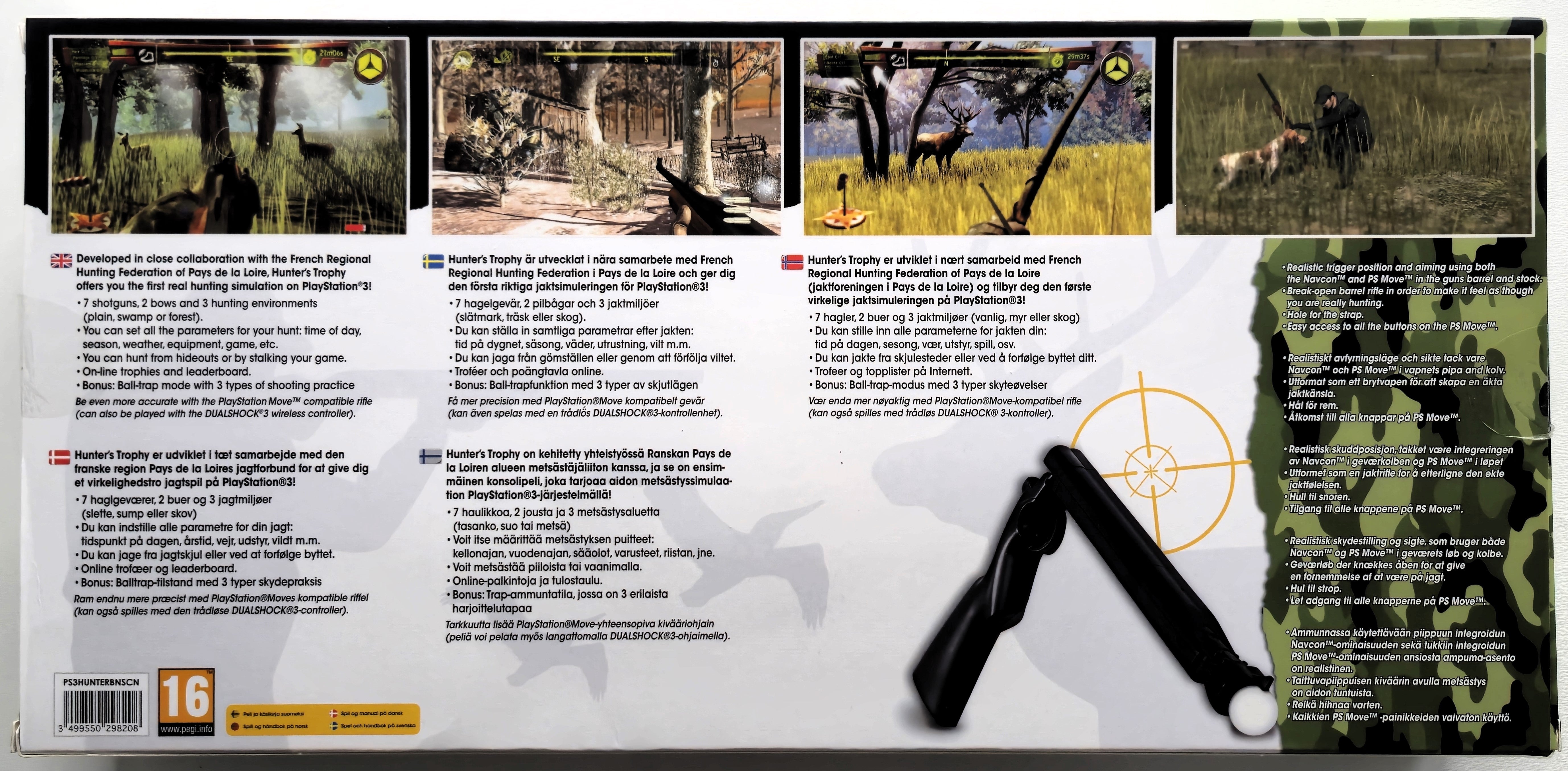 Playstation 3 PS3 Move Hunter's Trophy Pack