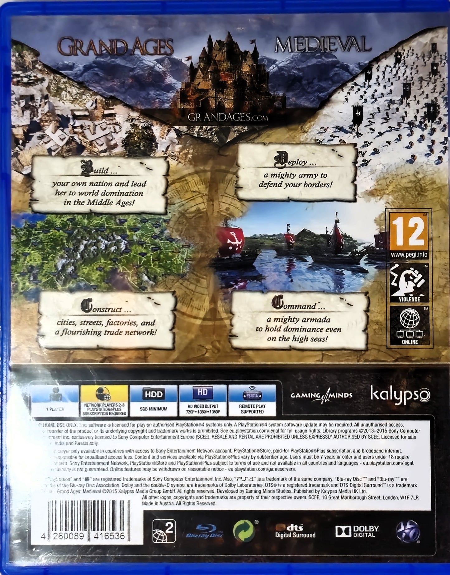 PS4 Grand Ages Medieval Limited Special Edition
