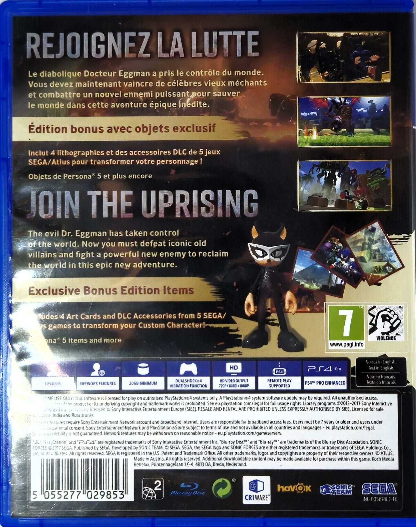 PS4 Sonic Forces Bonus Edition