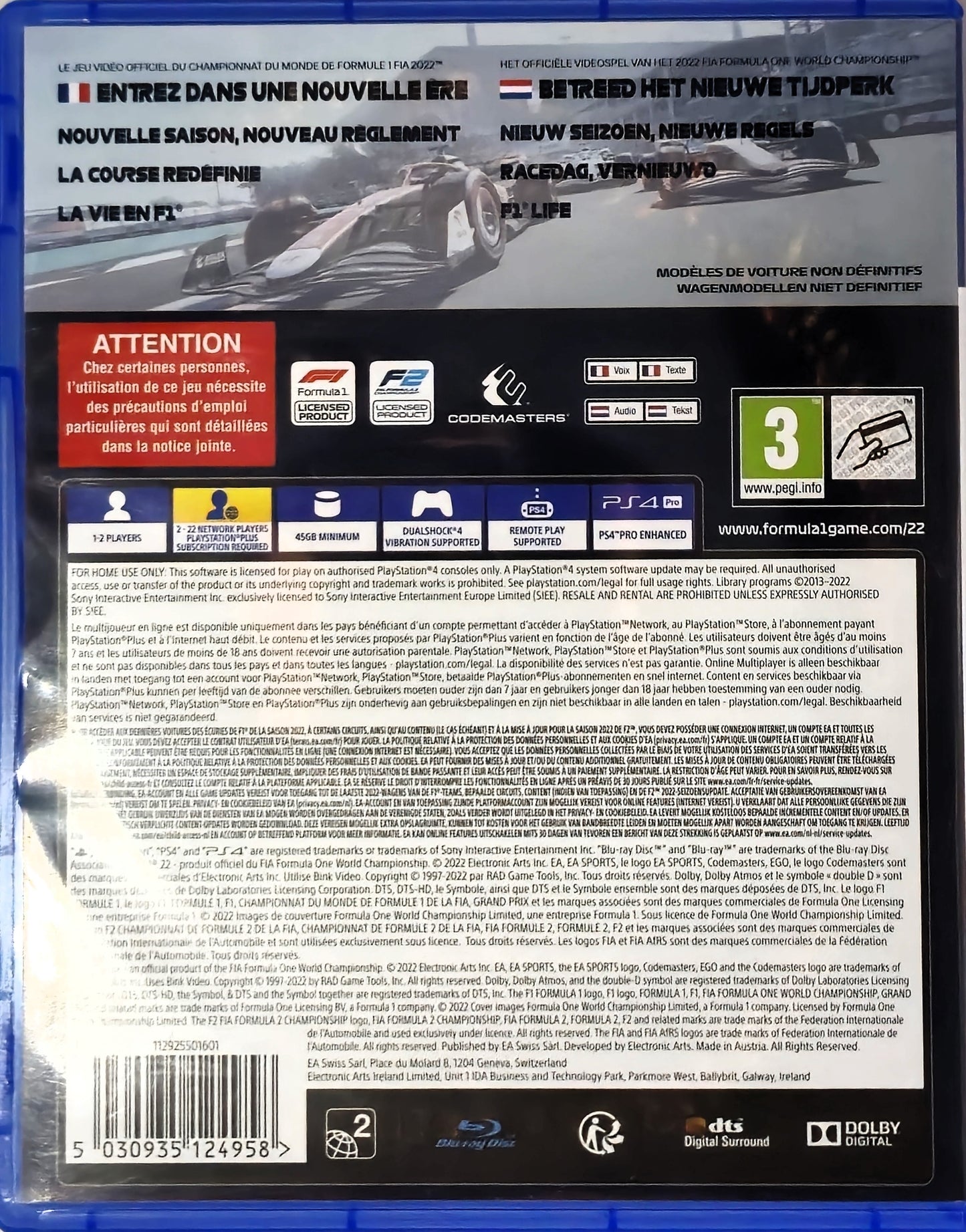 PS4 F1 22