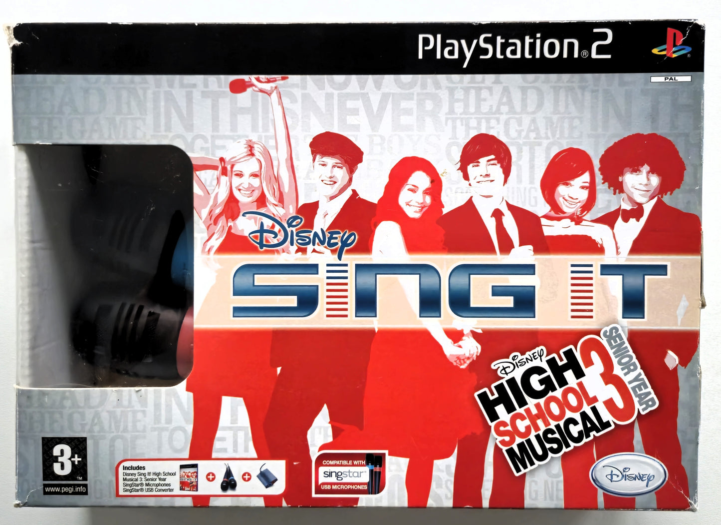 PS3 Disney Sing It High School Musical 3 + Bedraden Microfoon Set