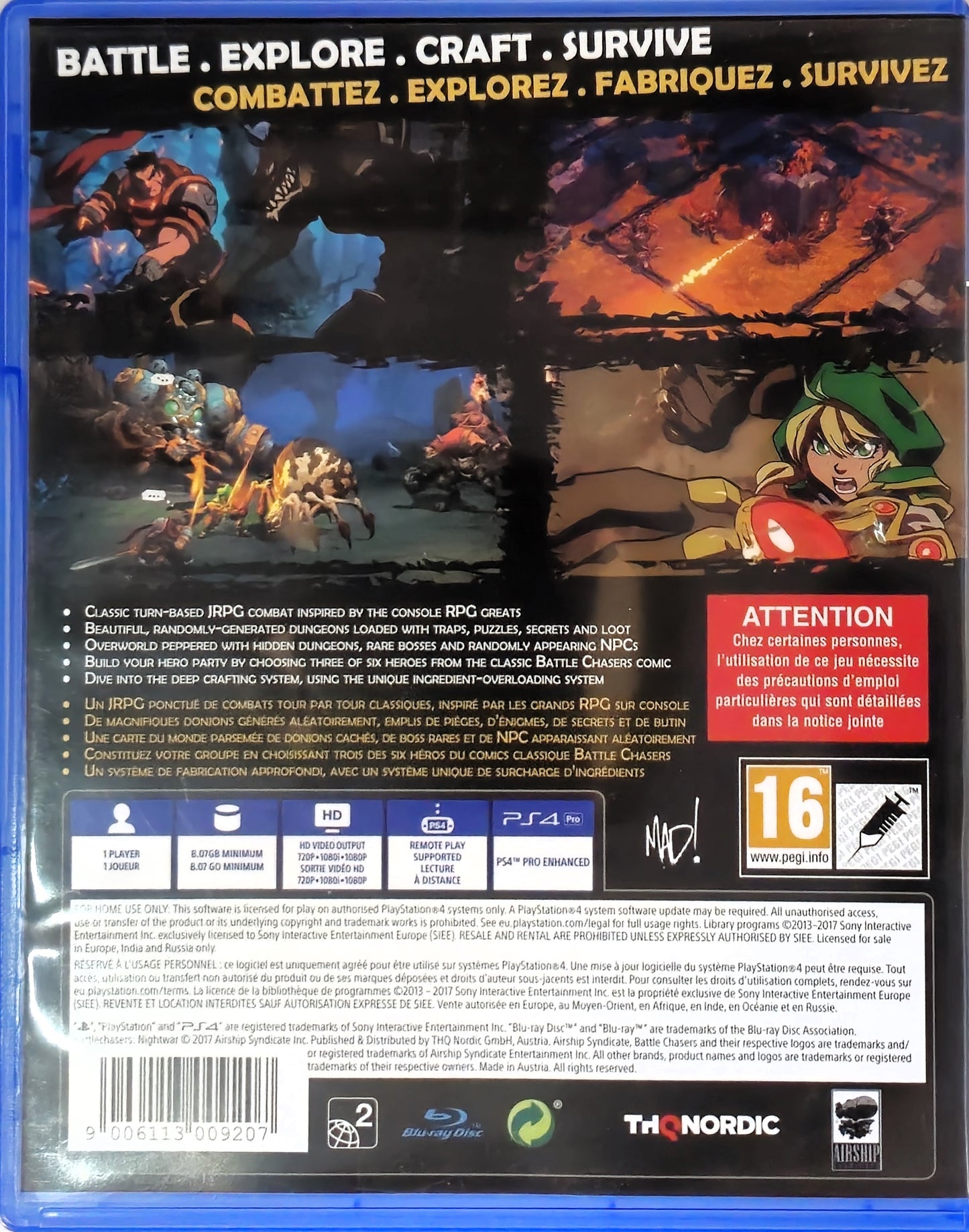 PS4 Battle Chasers Nightwar