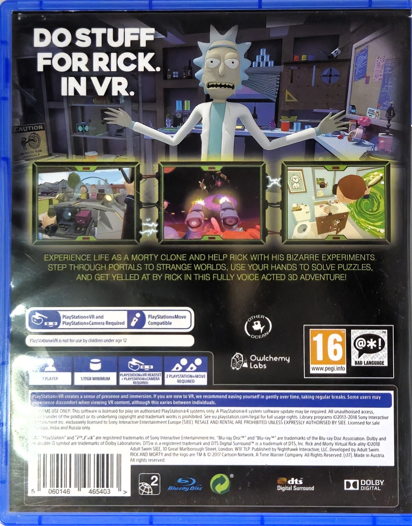 PS4 Rick and Morty Virtual-Rickality