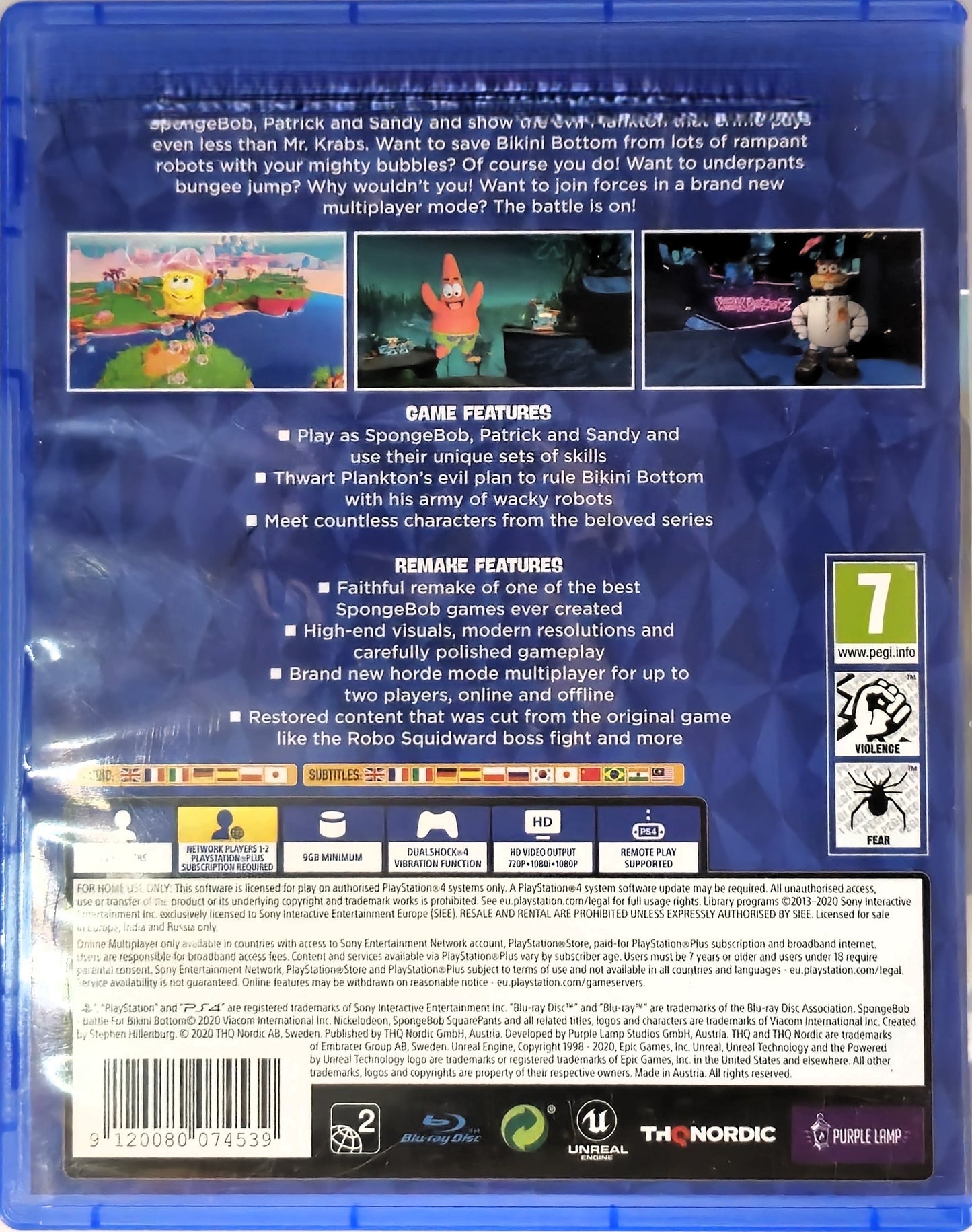 PS4 SpongeBob SquarePants Battle for Bikini Bottom Rehydrated