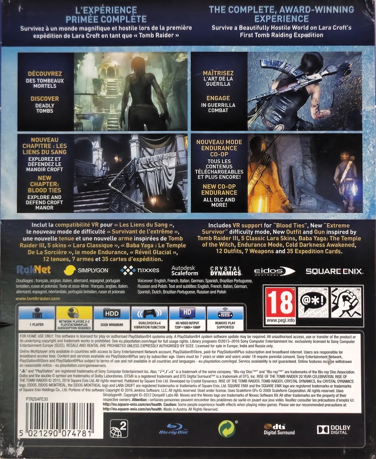 PS4 Rise of The Tomb Raider 20th Year Celebration