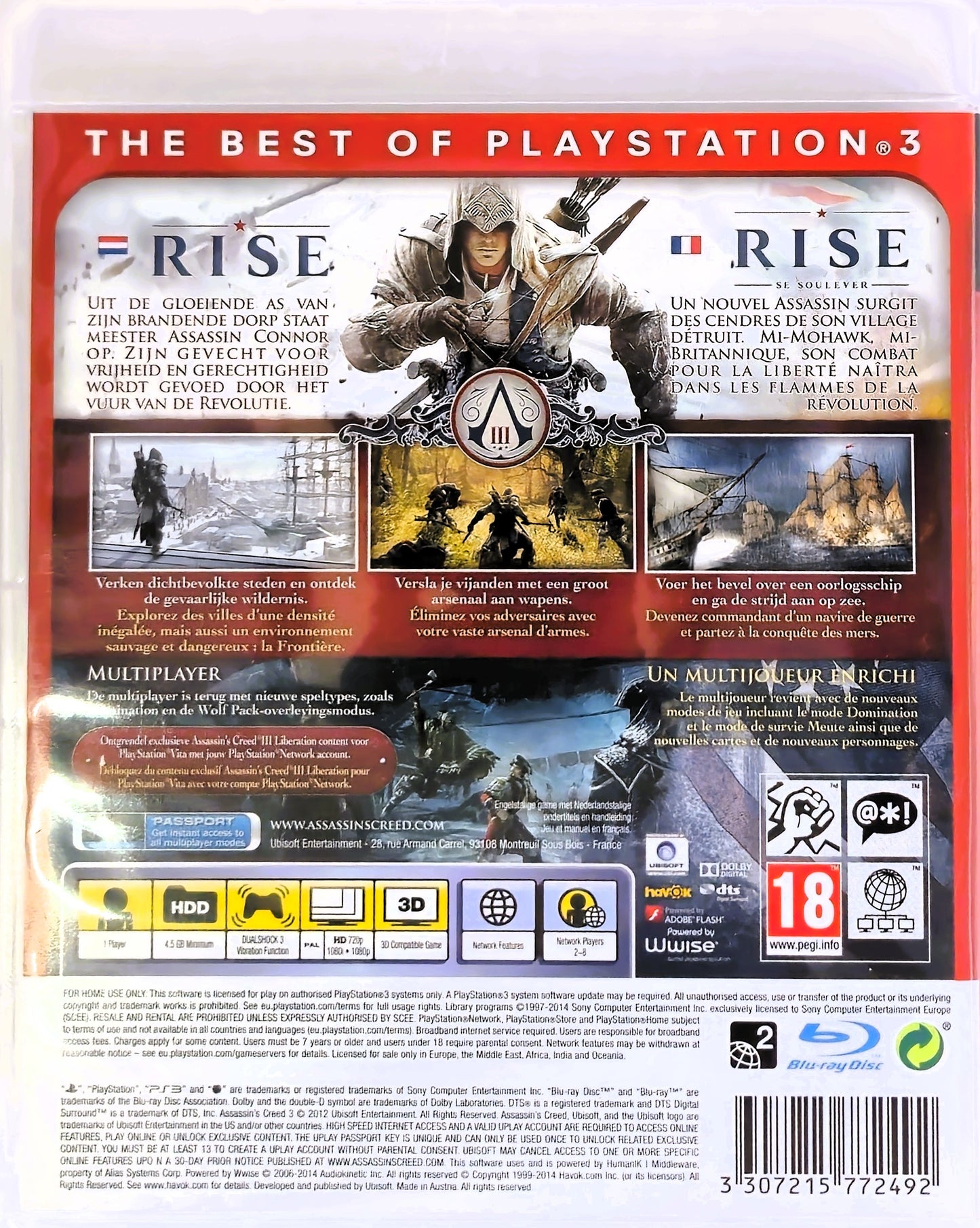 PS3 Assassin's Creed III (Essentials)