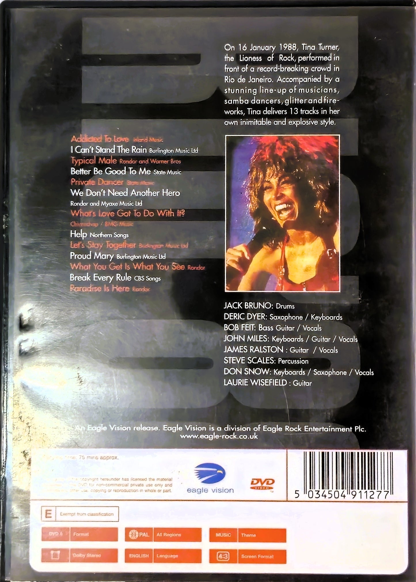 Tina Turner Live in Concert Rio '88
