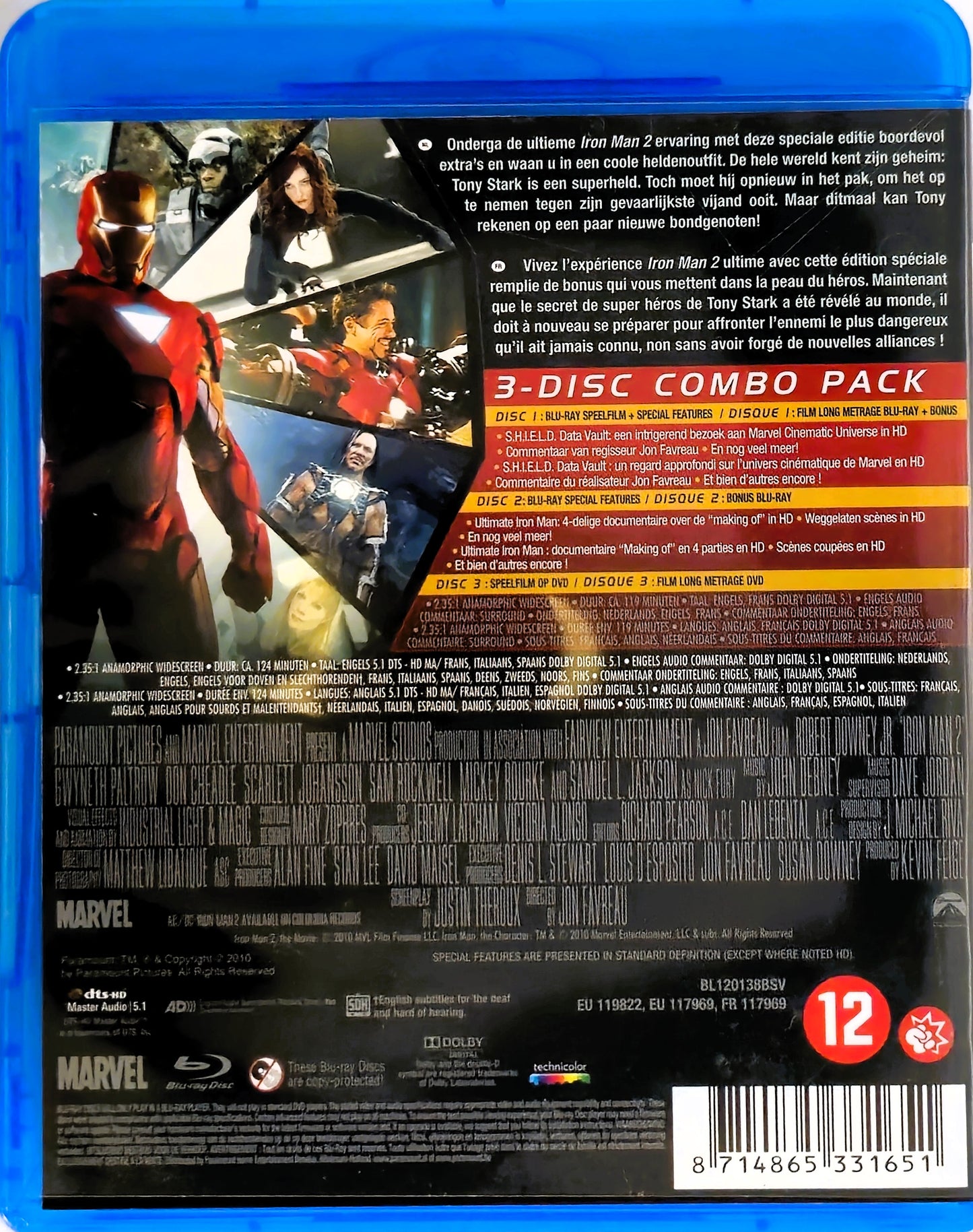 Iron Man 2 Blu-Ray + DVD