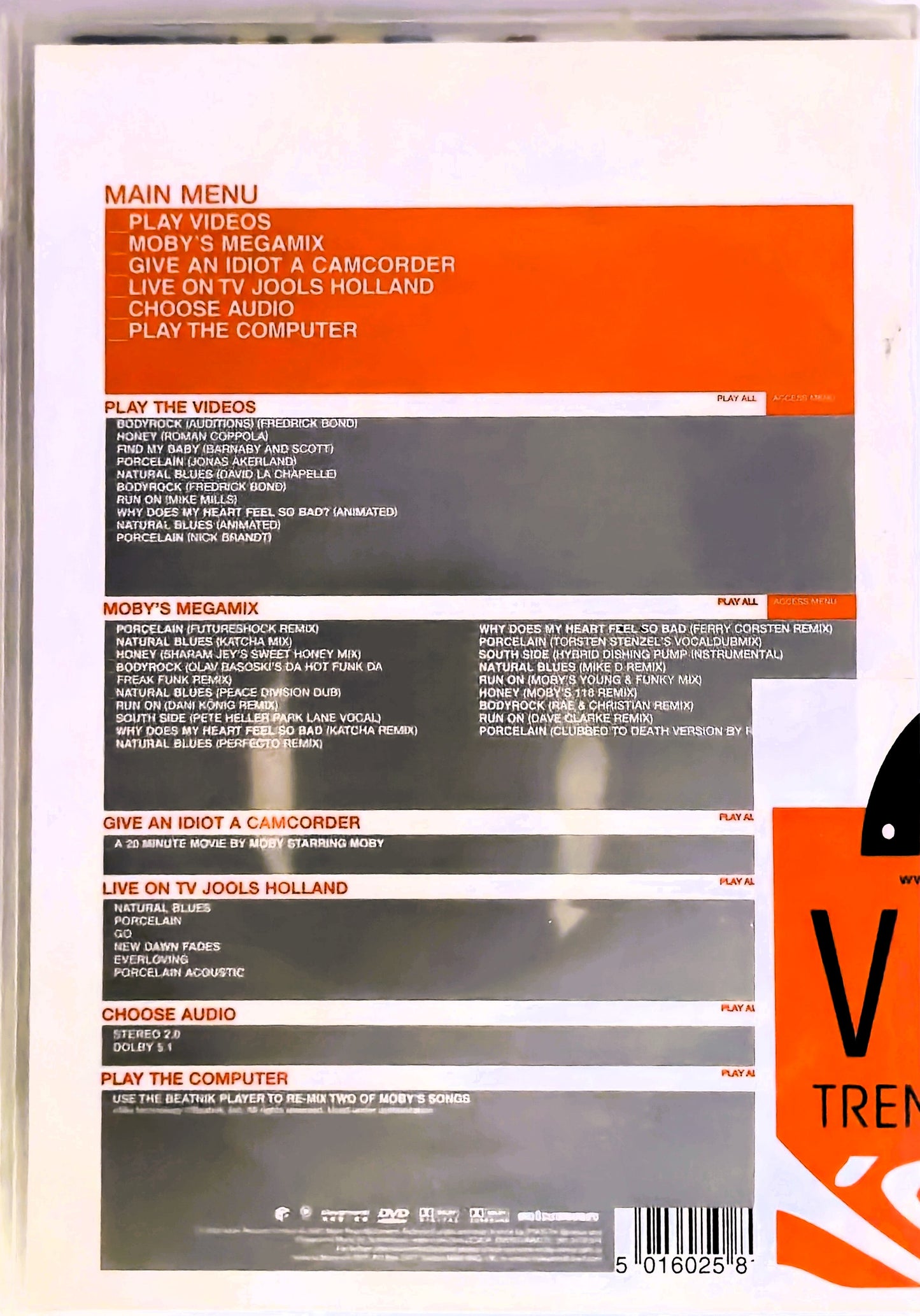 Moby – Die DVD abspielen
