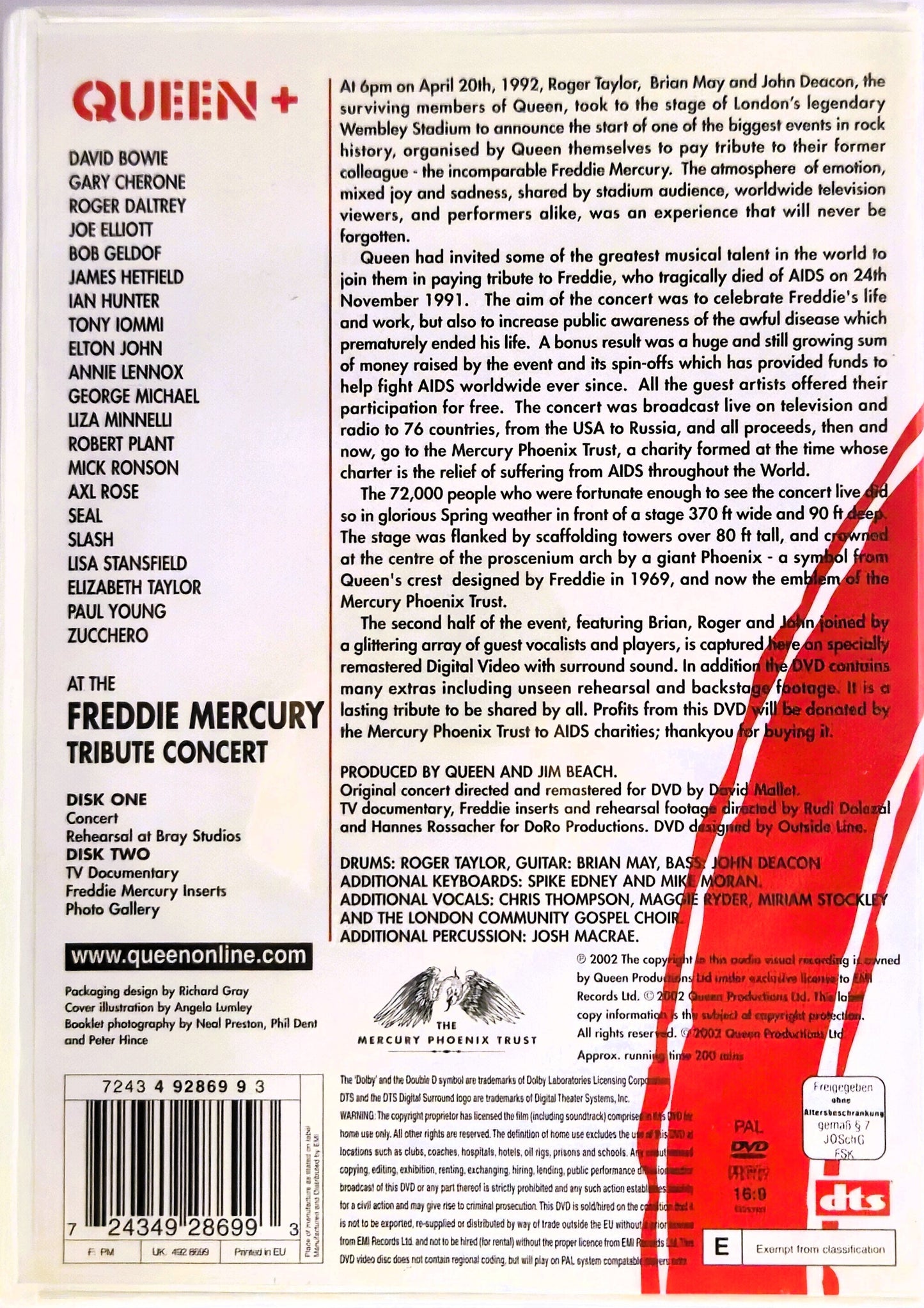 Queen The Freddy Mercury Tribute Concert