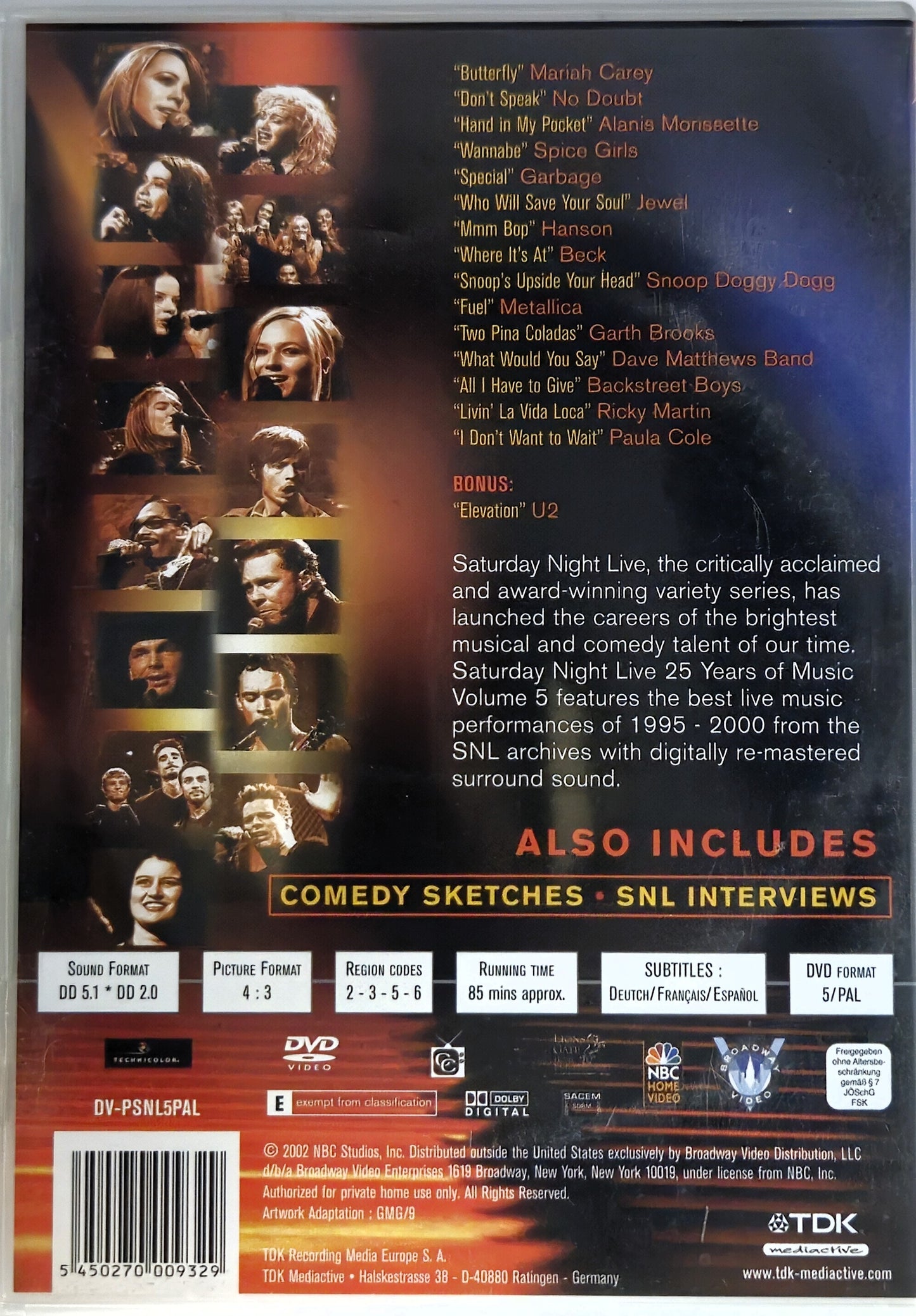 Saturday Night Live Vol. 5 25 Years of Music