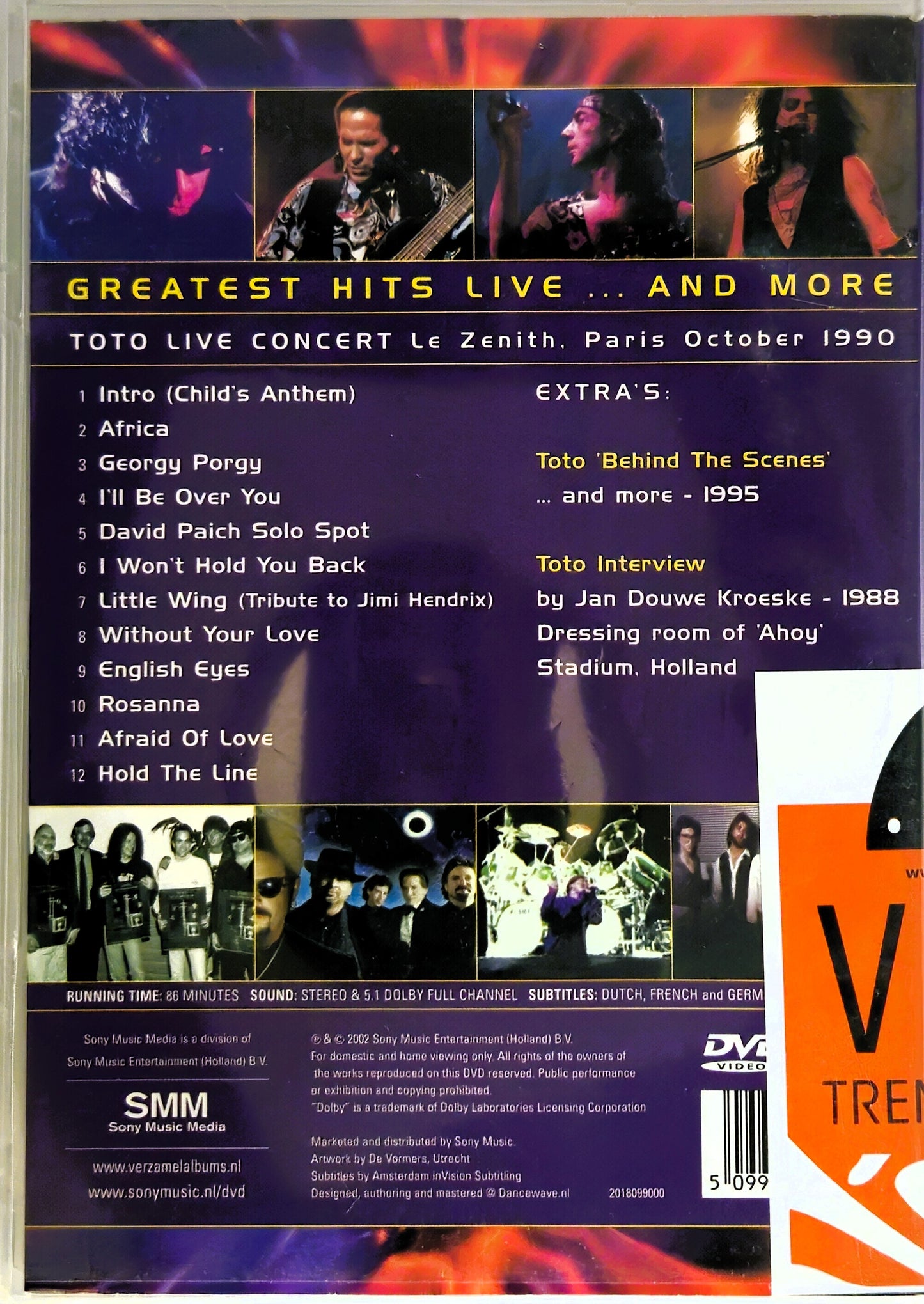 TOTO Greatest Hits Live
