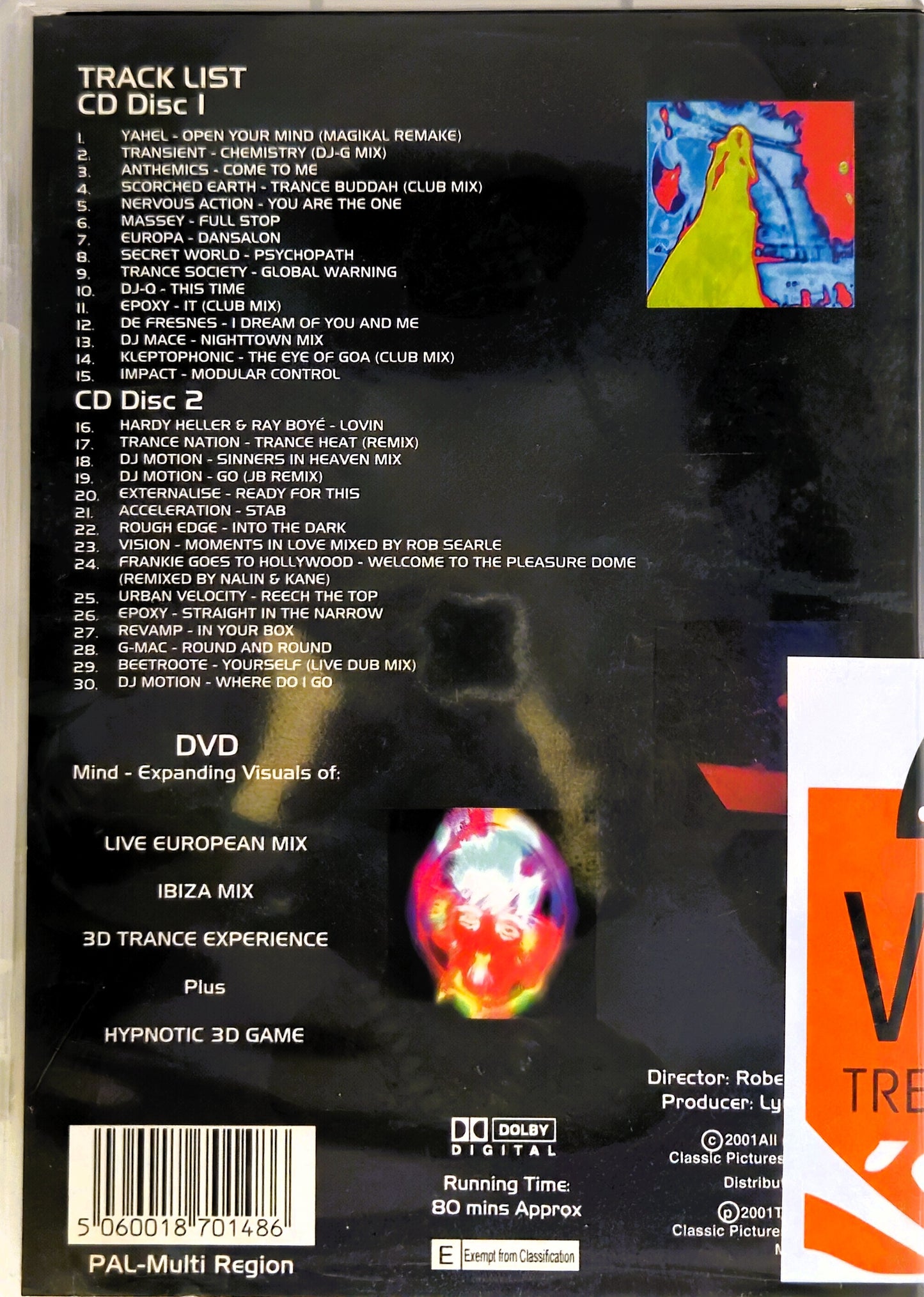Underground Trance DVD plus 2 CD's