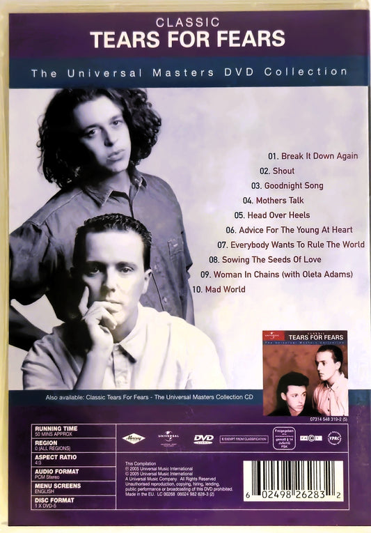 Classic Tears for Fears The Universal Masters DVD Collection