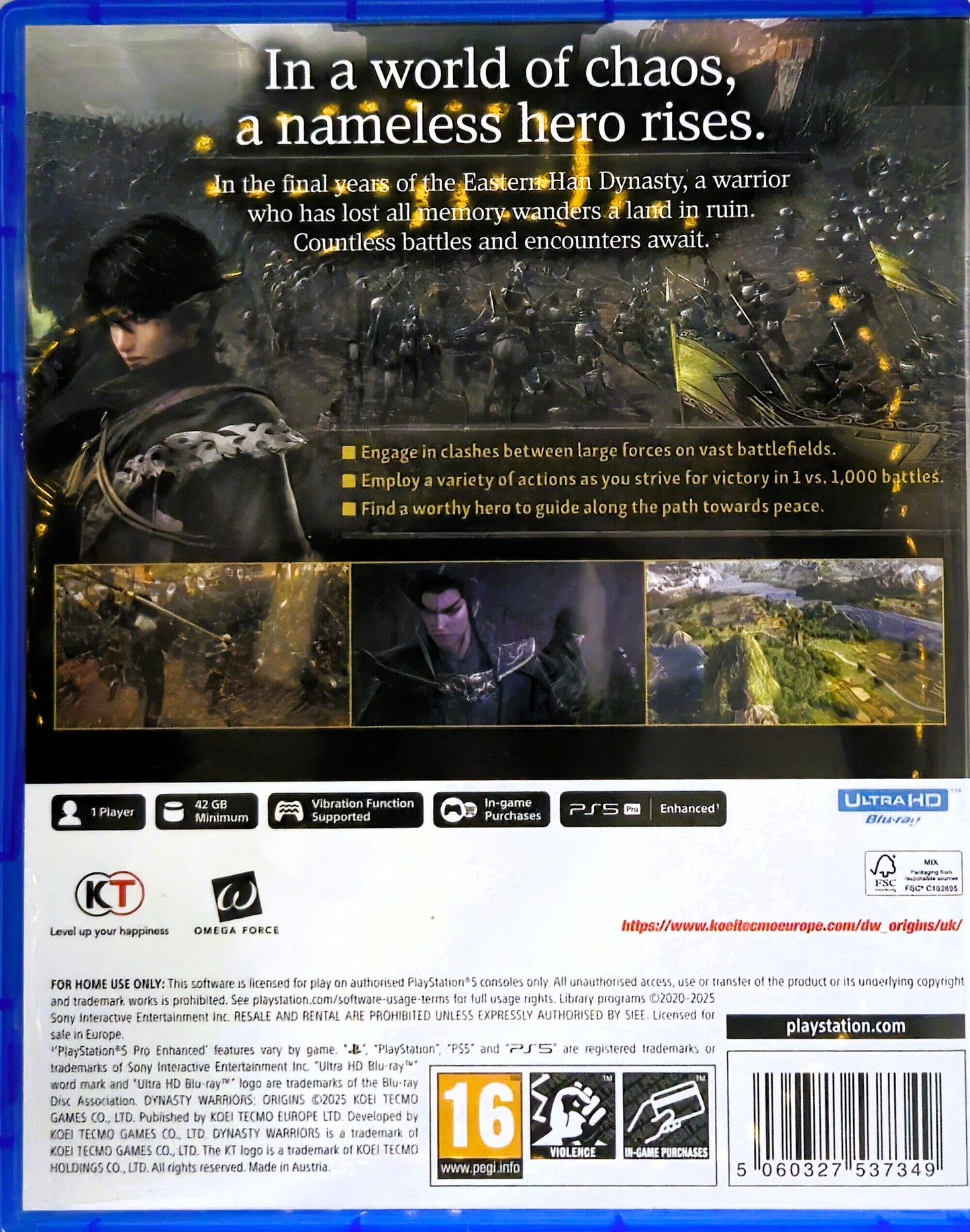 PS5 Dynasty Warriors Origins