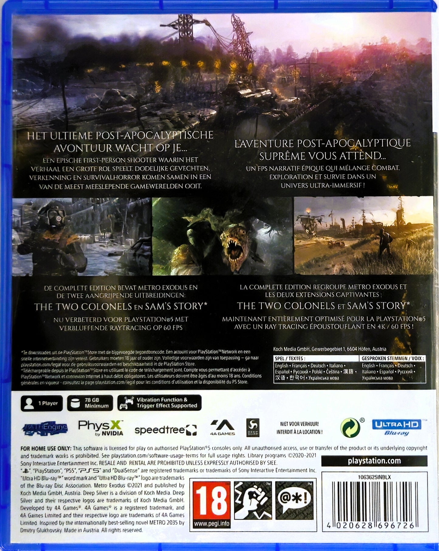 PS5 Metro Exodus Complete Edition