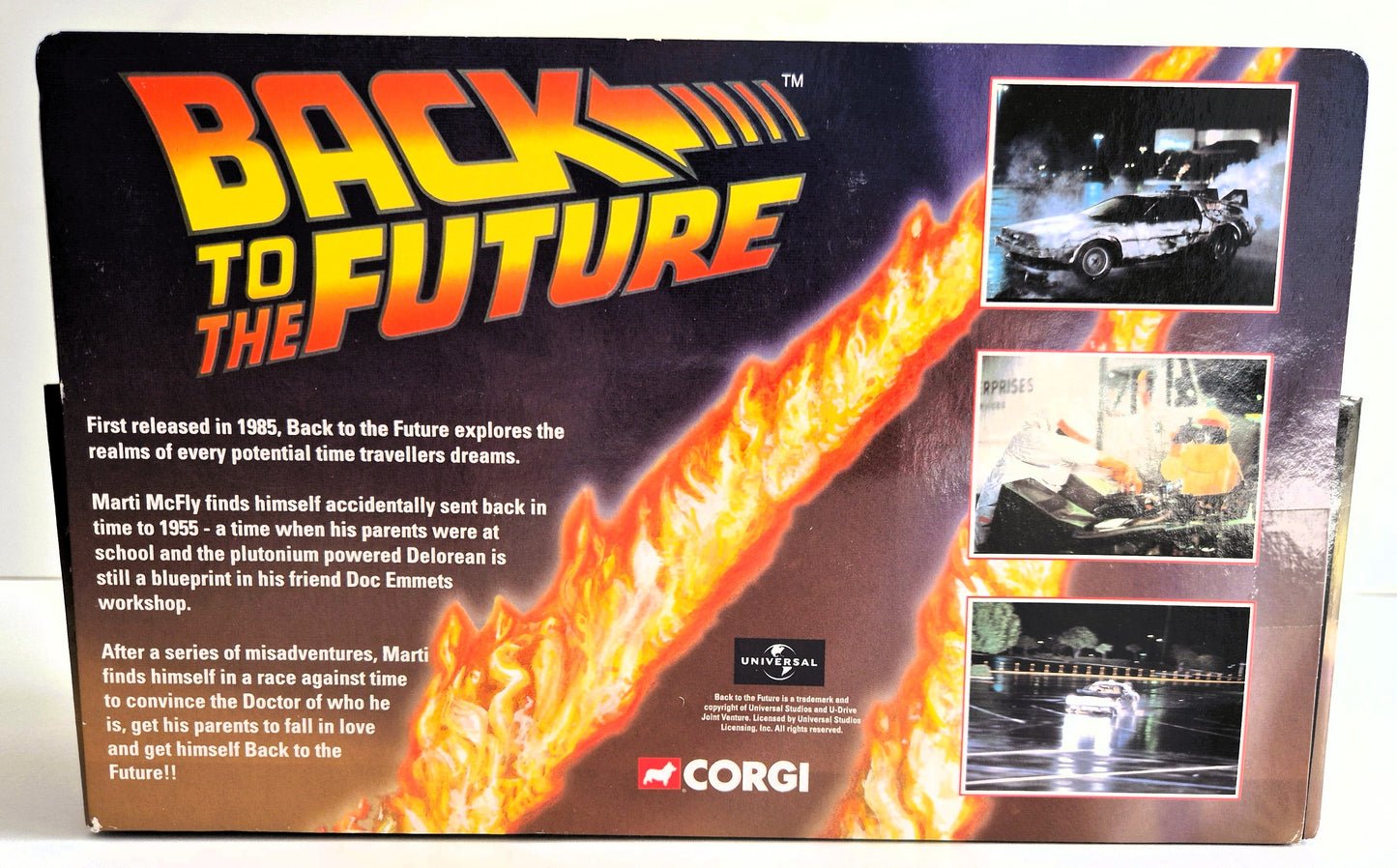 Back To The Future DeLorian & Dock Brown figuur (NIEUW)