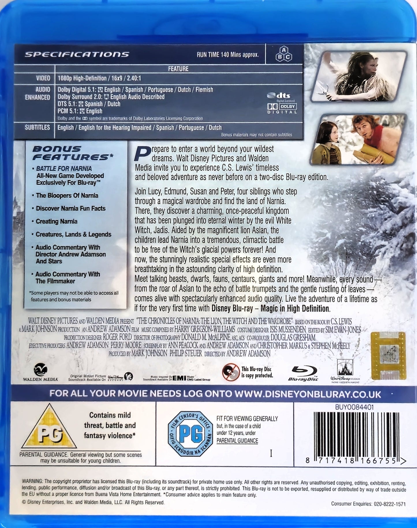 Chronicles of Narnia The Lion, The Witch and The Wardrobe
