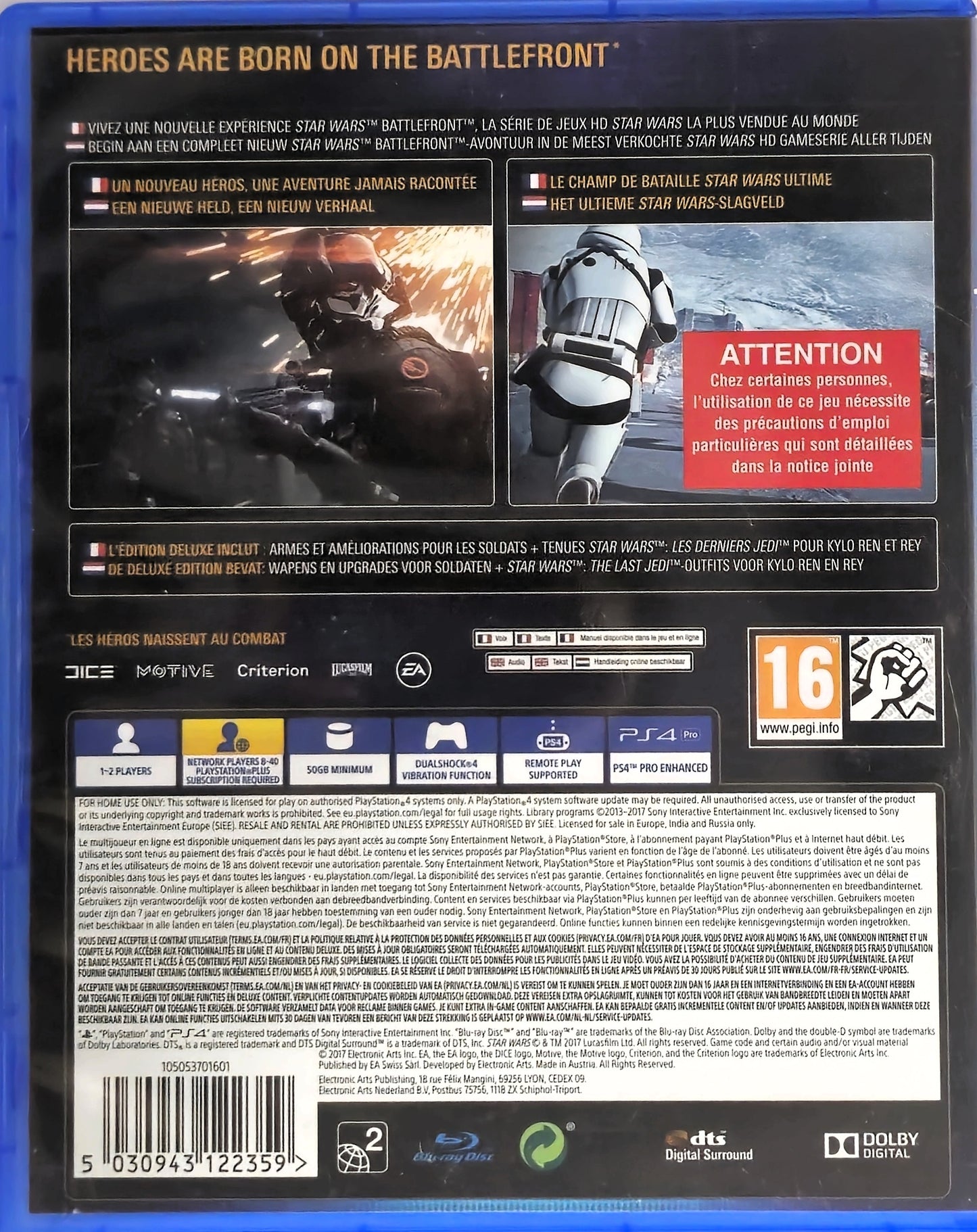 PS4 Star Wars Battlefront II Elite Trooper DeLuxe Edition