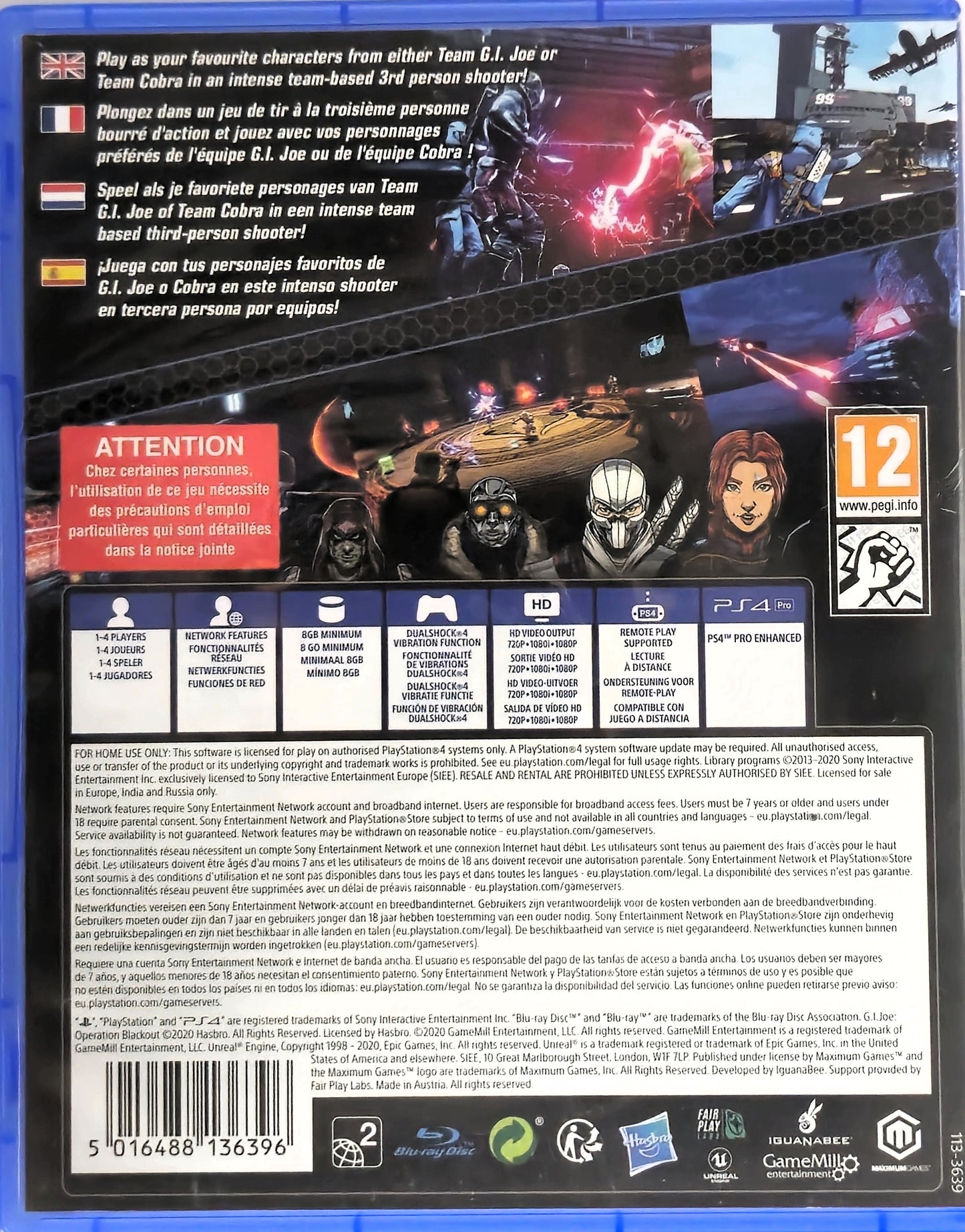 PS4 G.I. Joe Operation Blackout