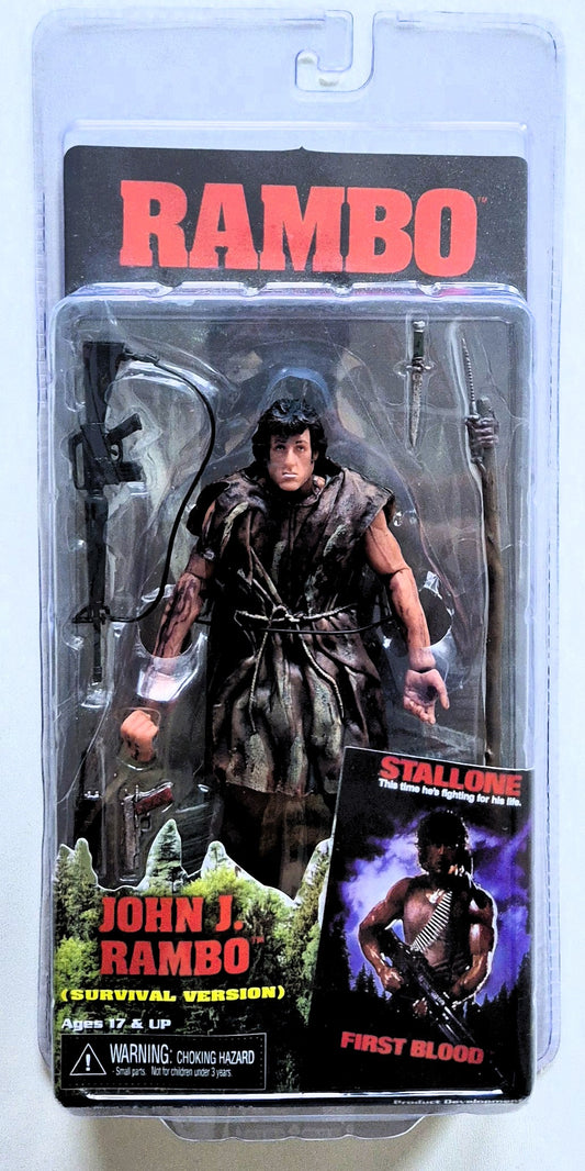 John J. Rambo Survival Version NECA Figurine™
