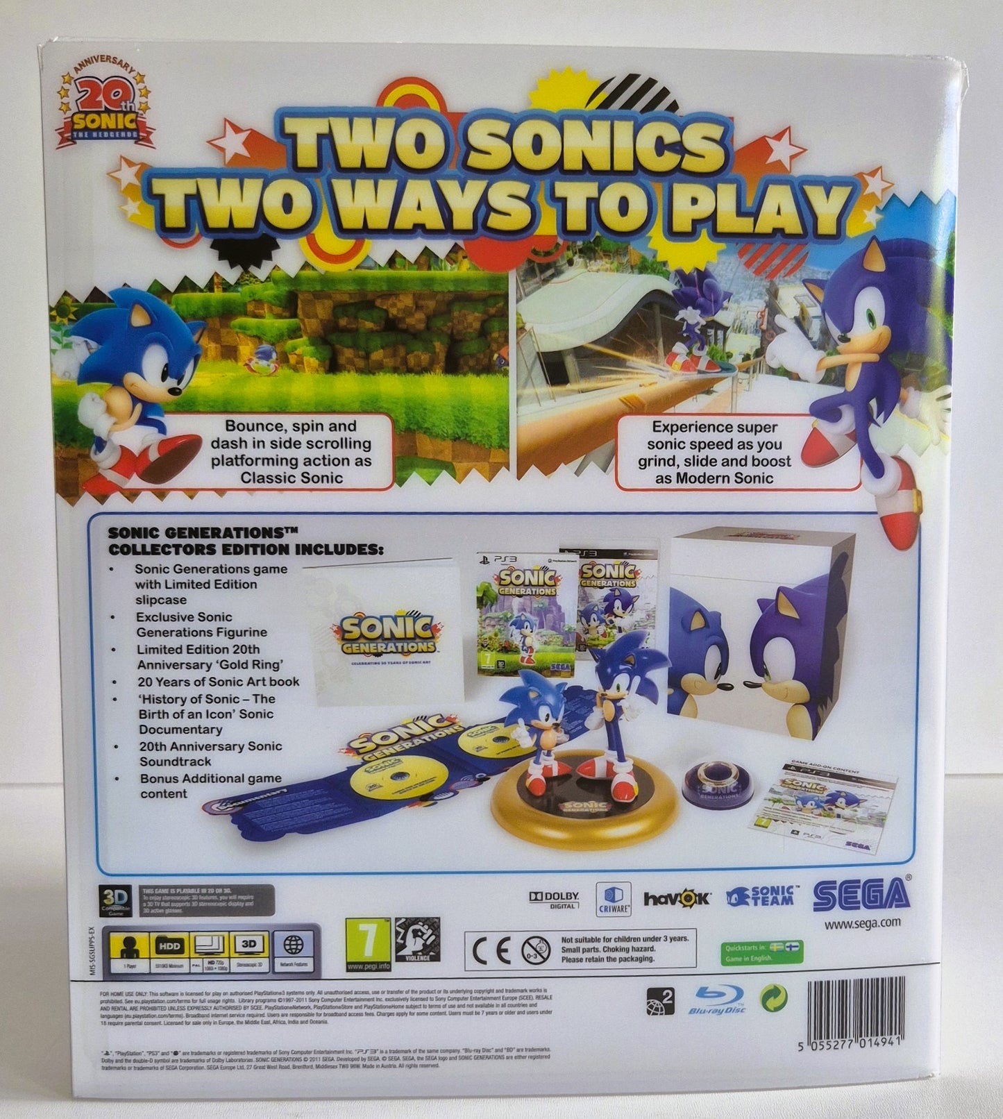 Playstation 3 PS3 Sonic Generations Collector's Edition™