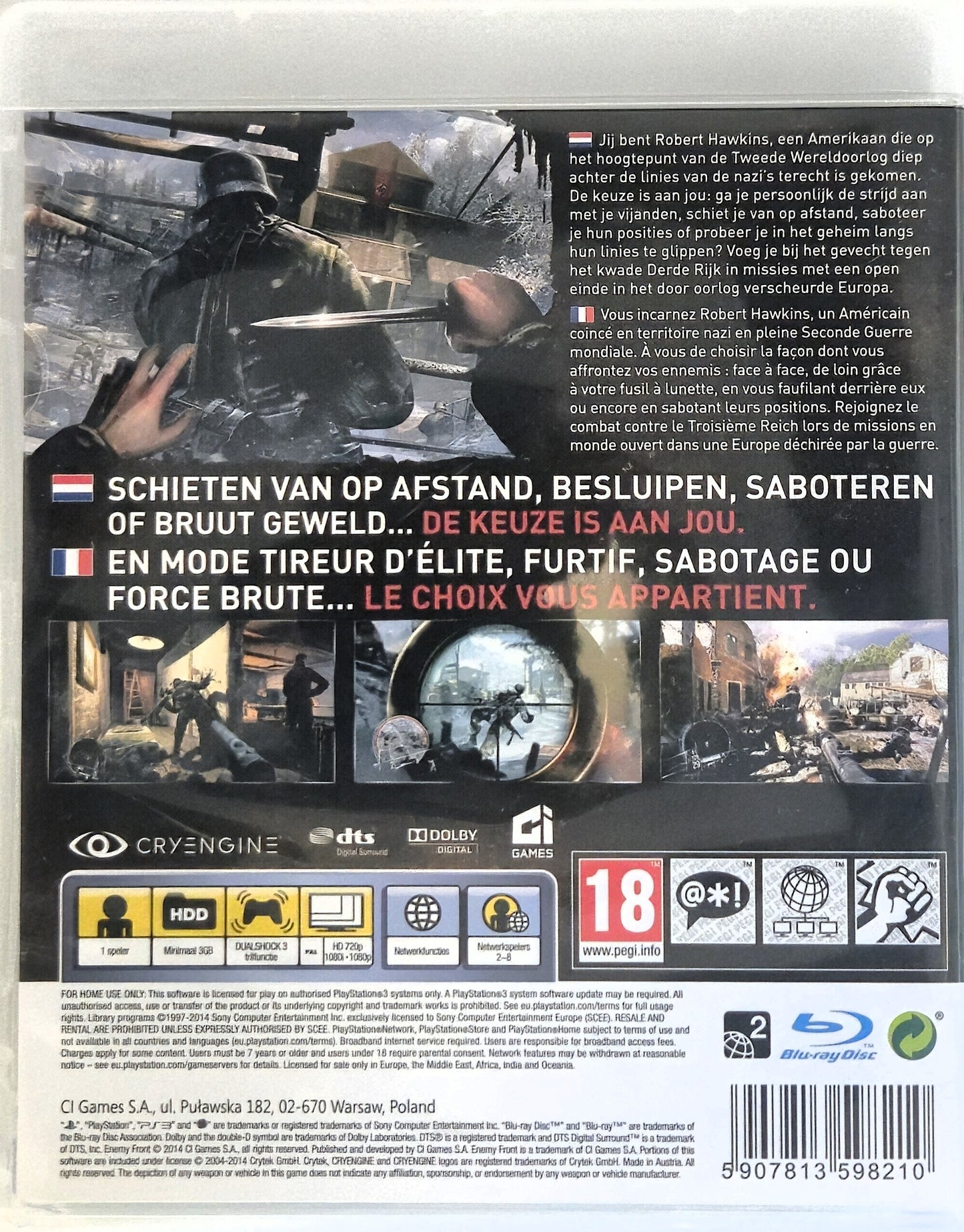 PS3 Enemy Front Limited Edition