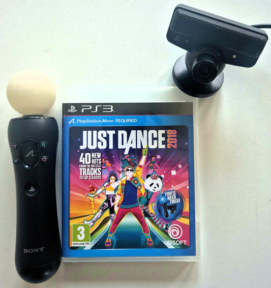 PS3 Playstation 3 move Just Dance 2018 set