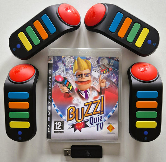PS3 Playstation 3 Buzz Quiz TV Set