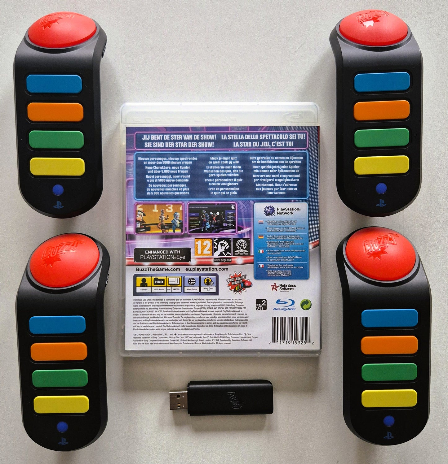 PS3 Playstation 3 Buzz Quiz World Set