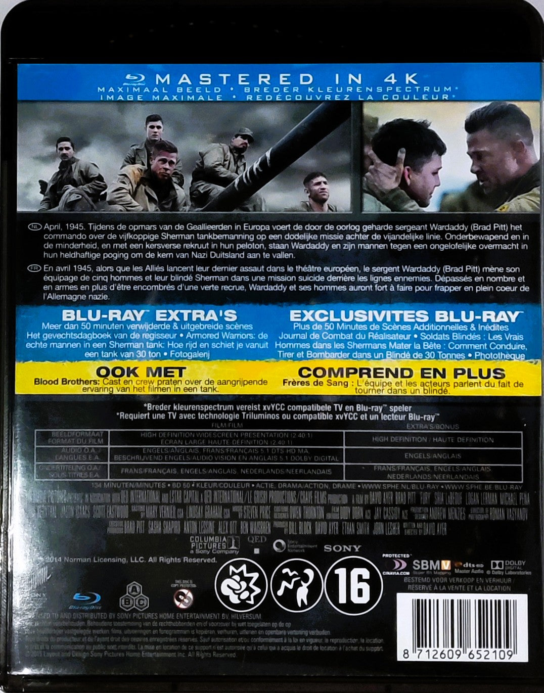 Fury 4K Blu-Ray
