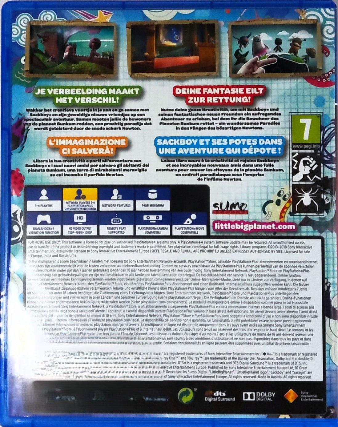 PS4 Little Big Planet 3 (Playstation-Hits)