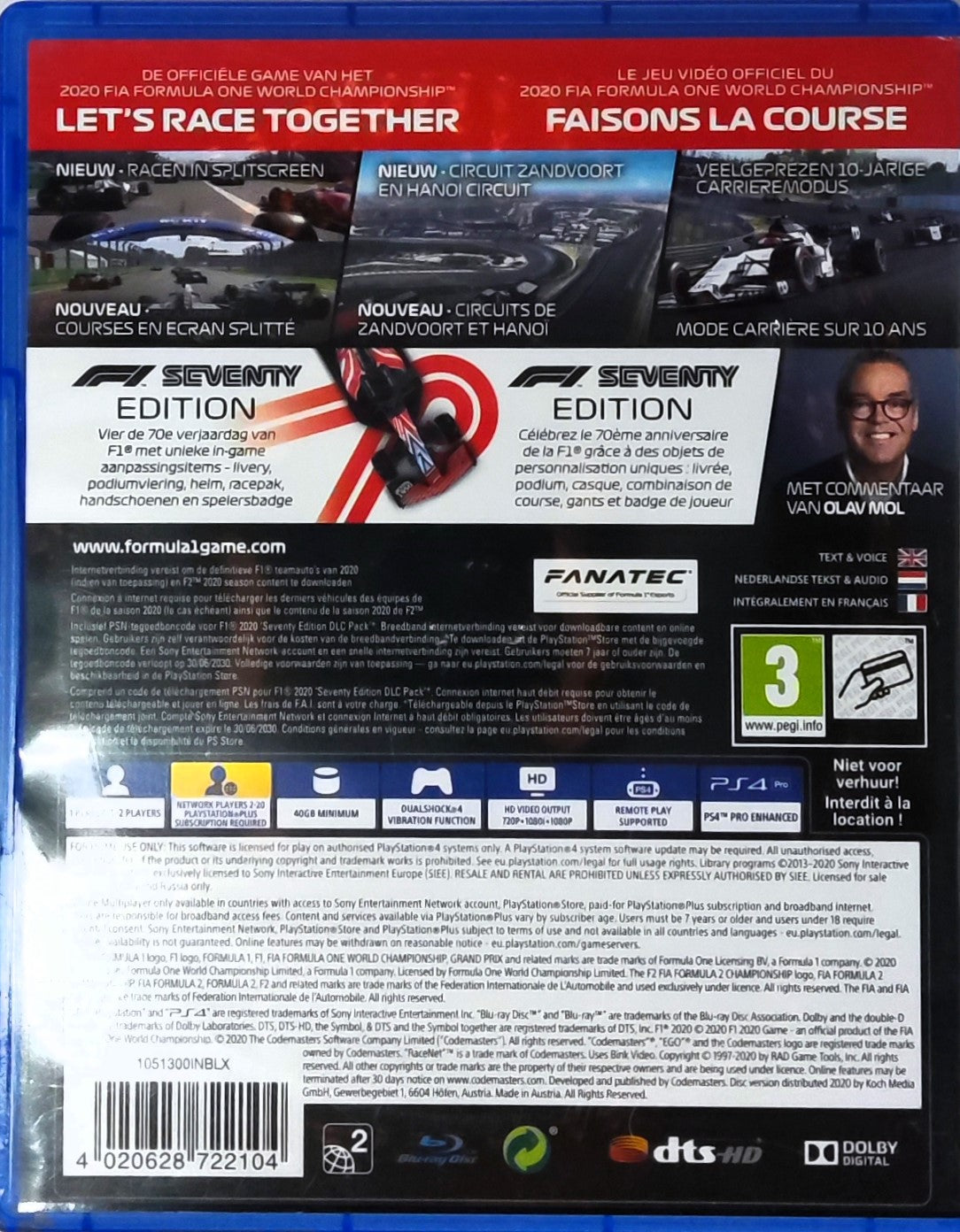 PS4 F1 2020 Seventy Edition