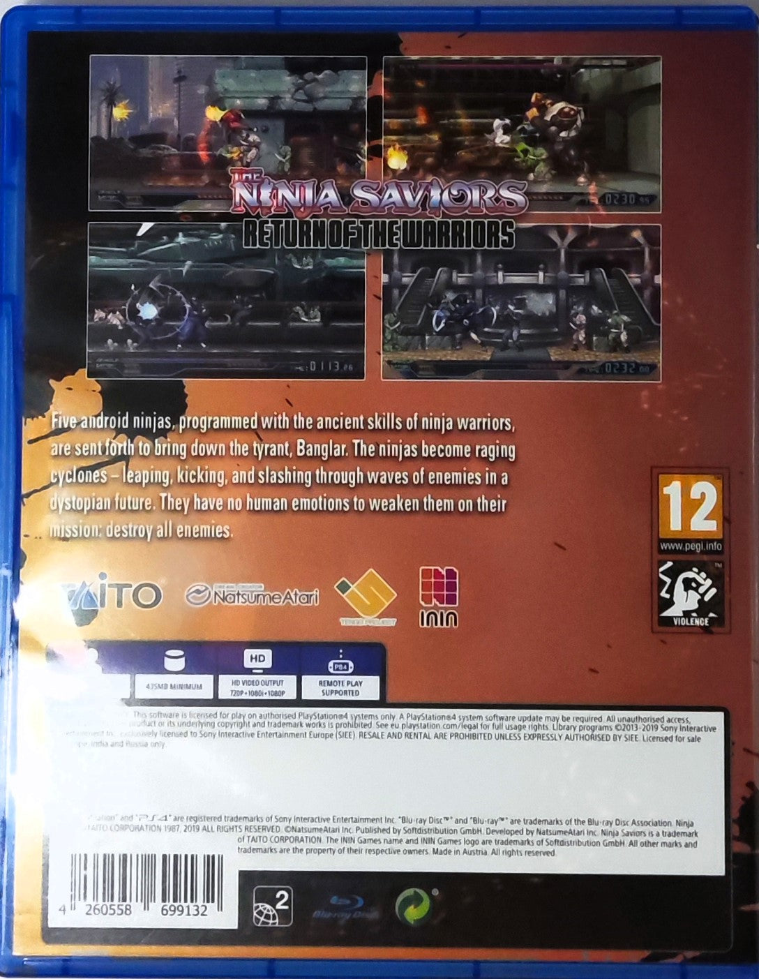 PS4 The Ninja Saviors Return of The Warriors