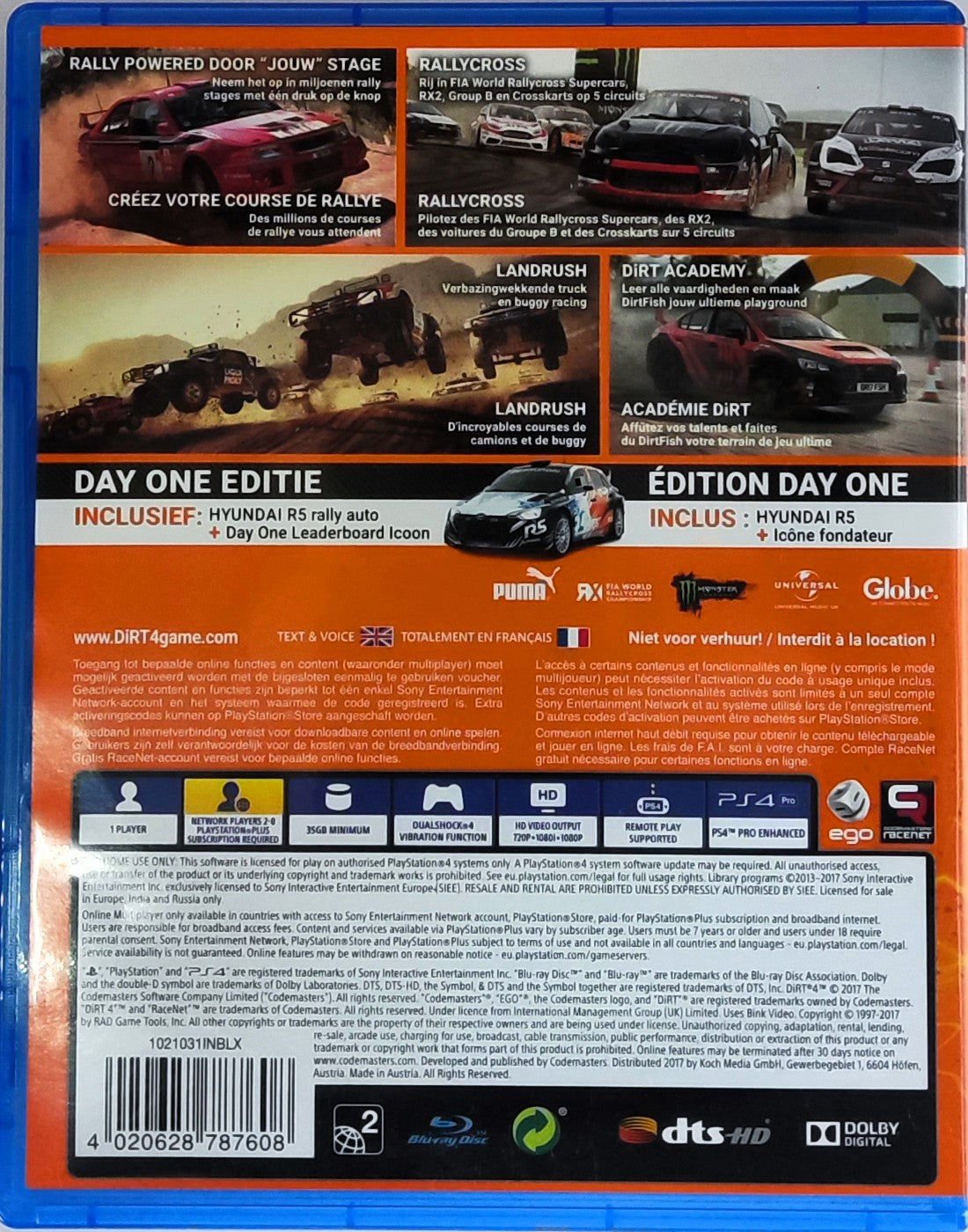 PS4 Dirt 4 Day One Edition