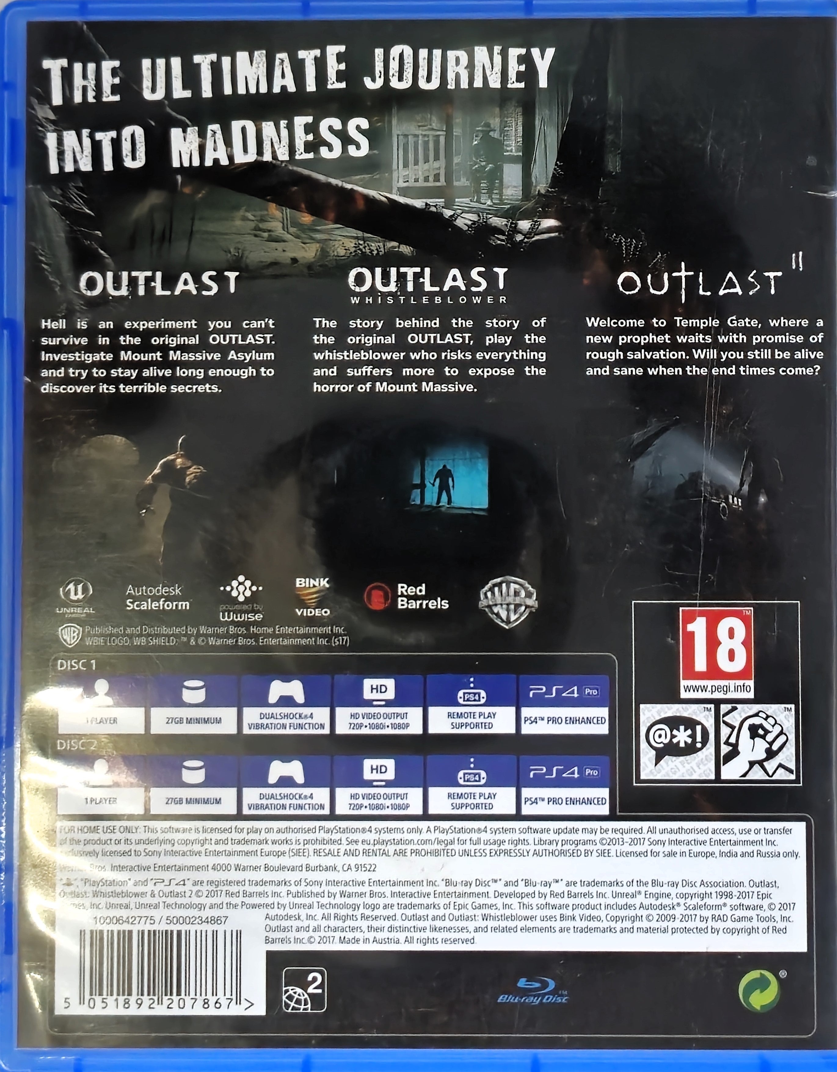 PS4 Outlast Trinity