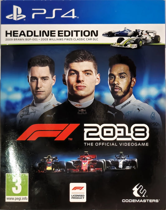 PS4 F1 2018 Headline Edition