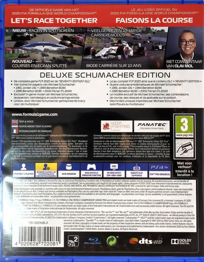 PS4 F1 2020 DeLuxe Schumacher Edition