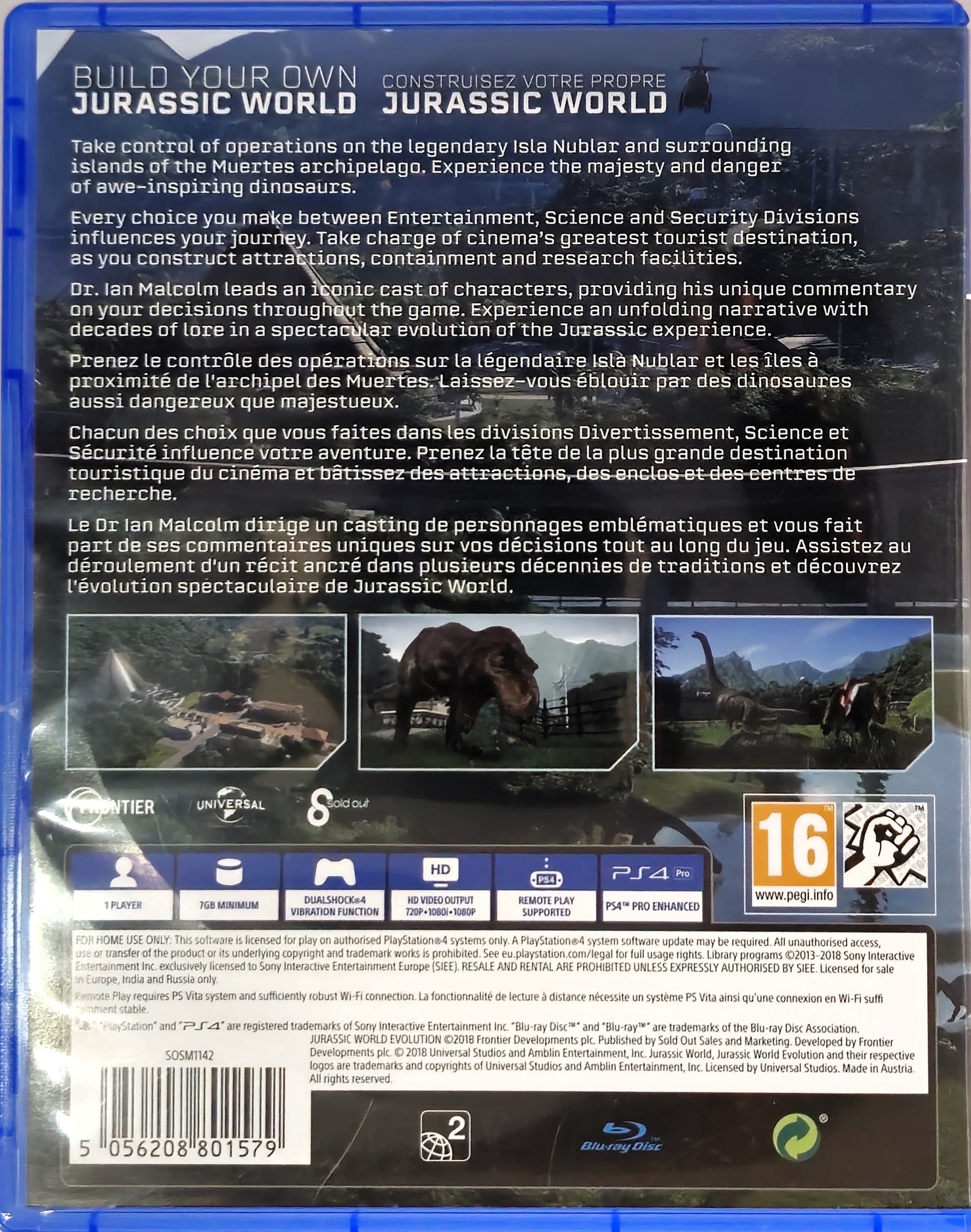 PS4 Jurassic World Evolution