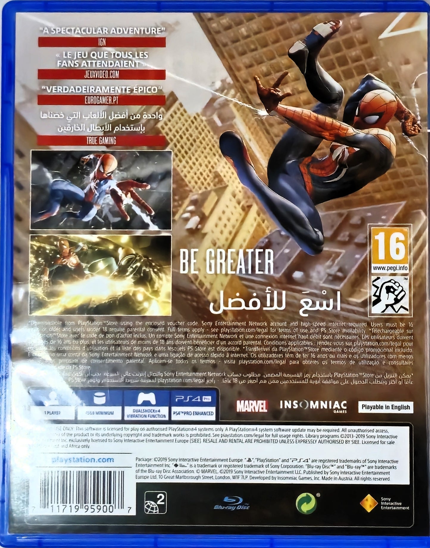 PS4 Spider-Man Game of The Year Edition