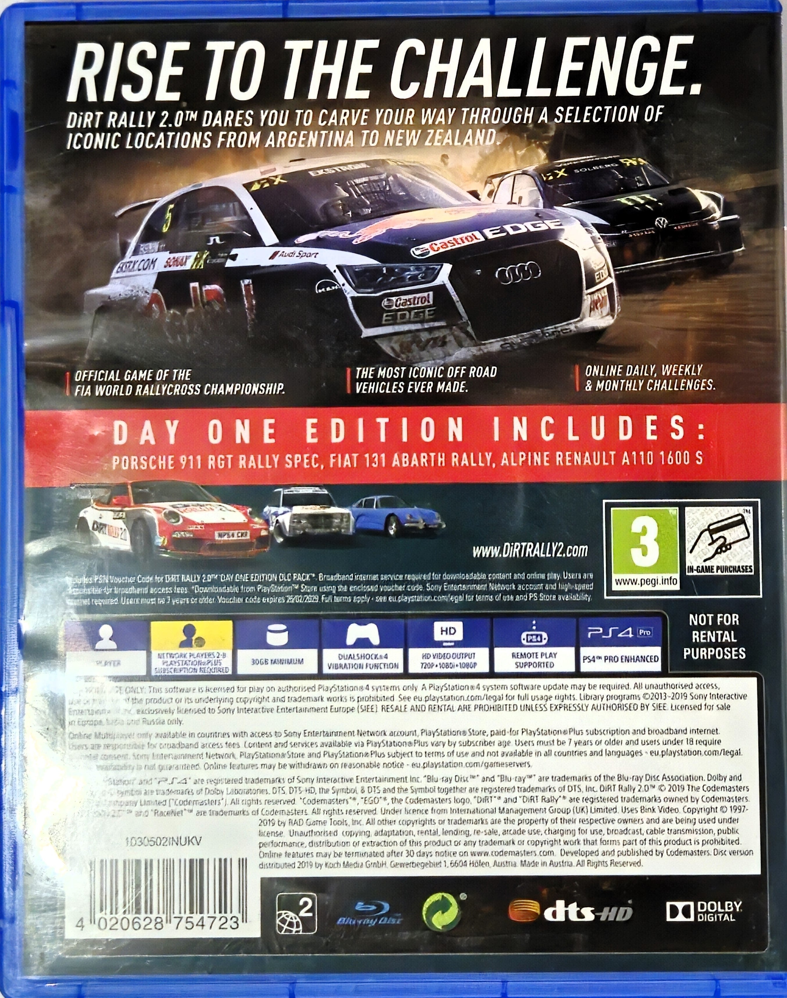 PS4 Dirt Rally 2.0 Day One Edition