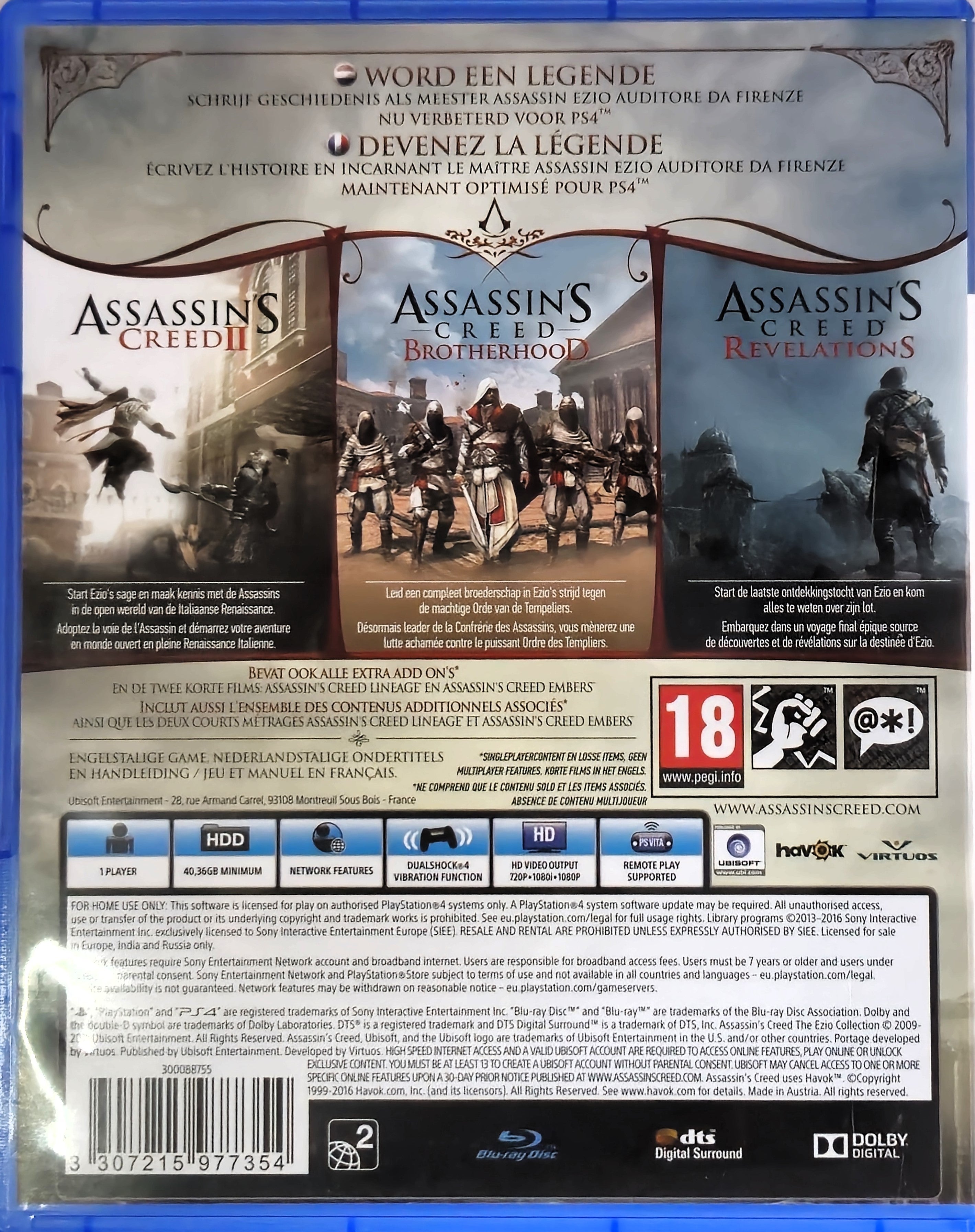 PS4 Assassins's Creed The Ezio Collection