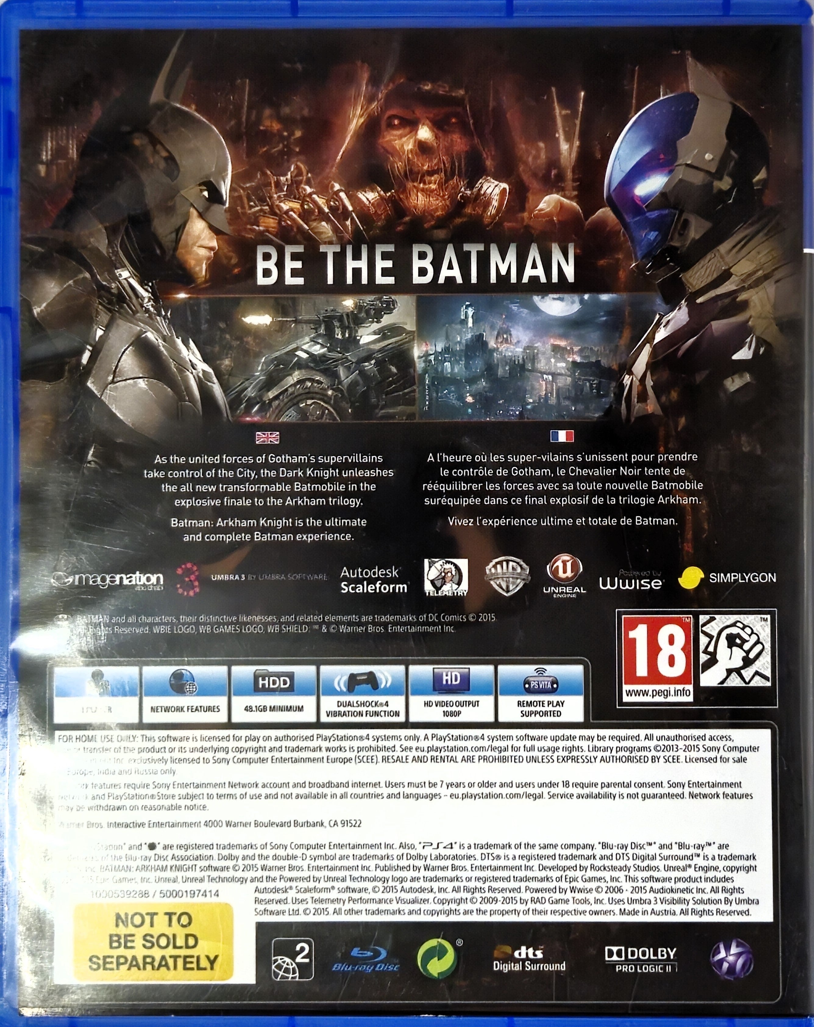 PS4 Batman Arkham Knight