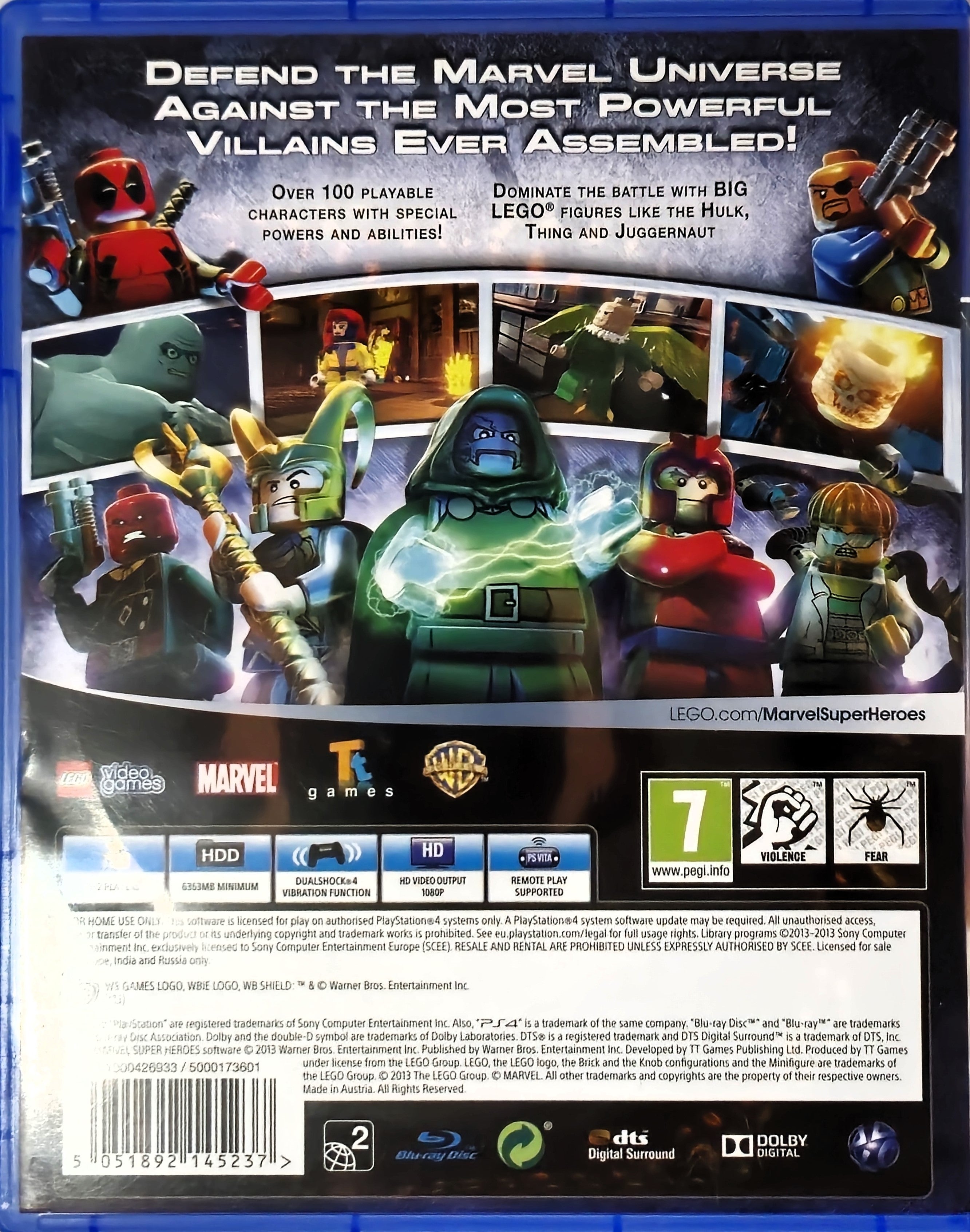 PS4 Lego Marvel Super Heroes