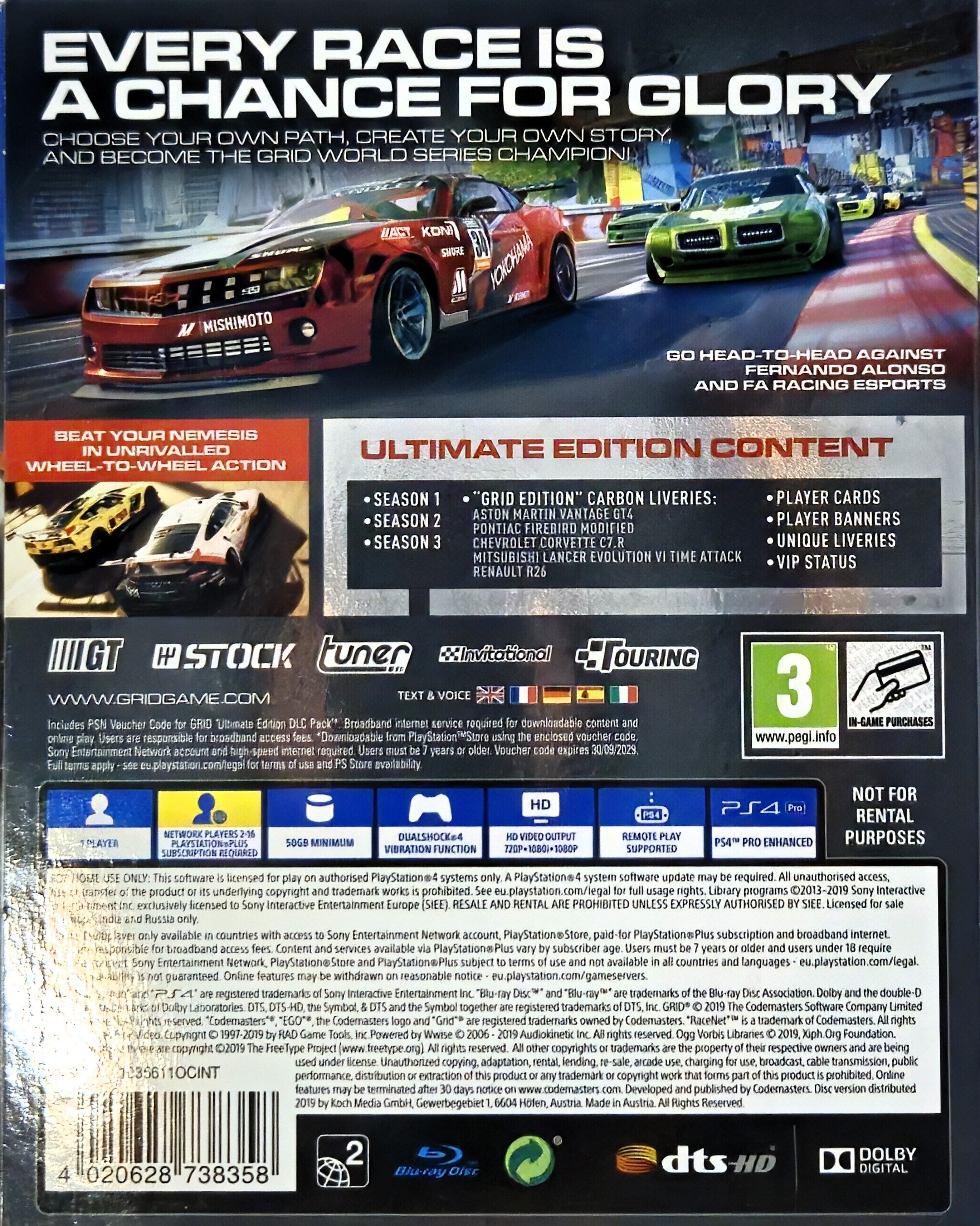 PS4 Grid Ultimate Edition